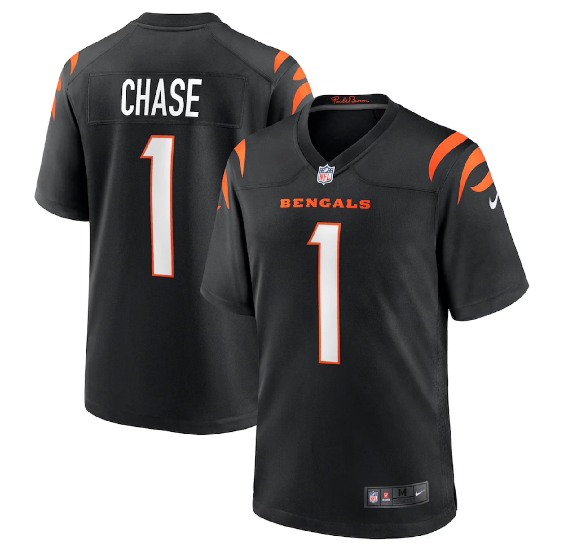 Men's Cincinnati Bengals Ja'Marr Chase Nike Black Game Jersey