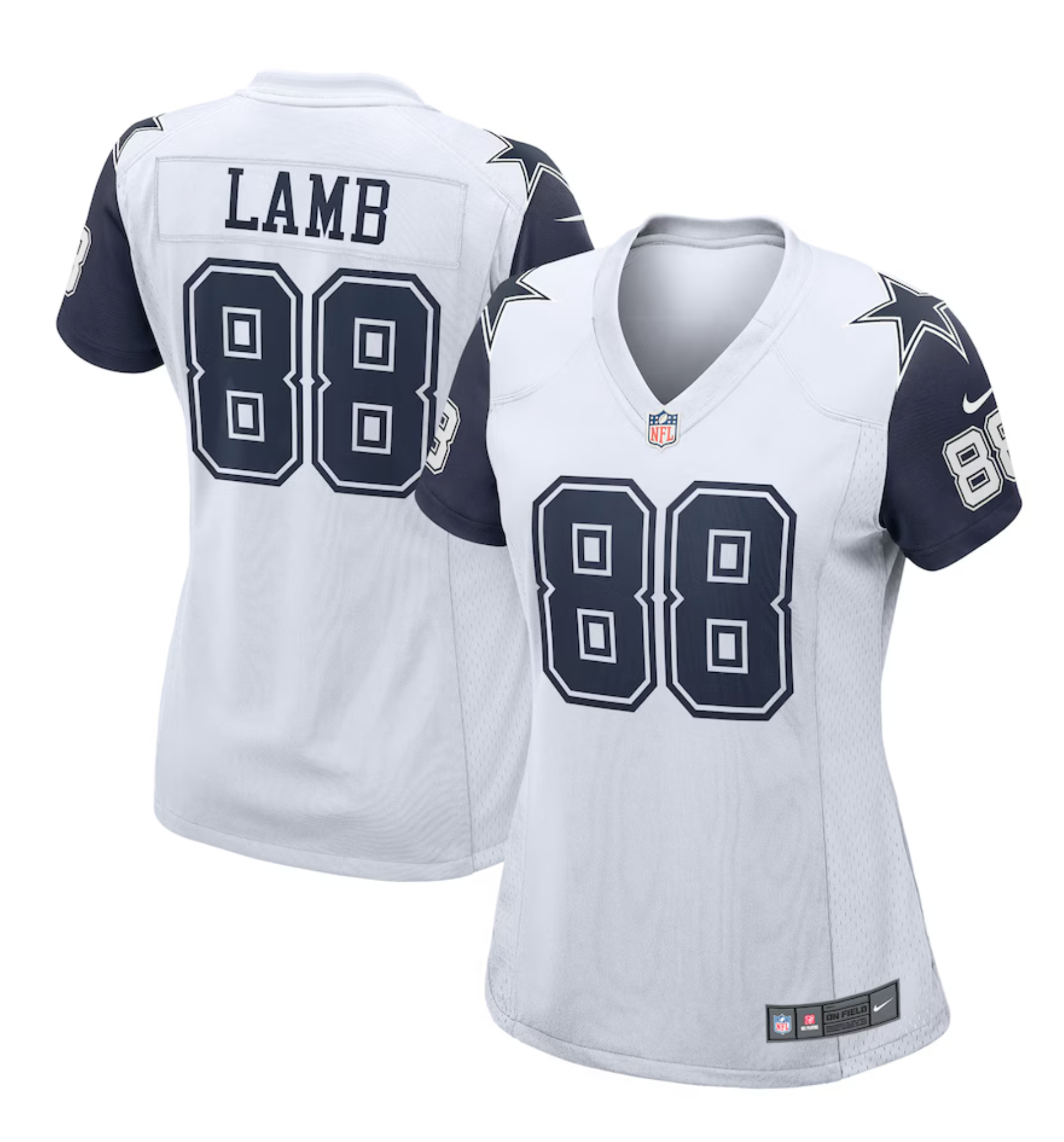 Women's Dallas Cowboys CeeDee Lamb Nike White 2nd Alternate Game Jersey
