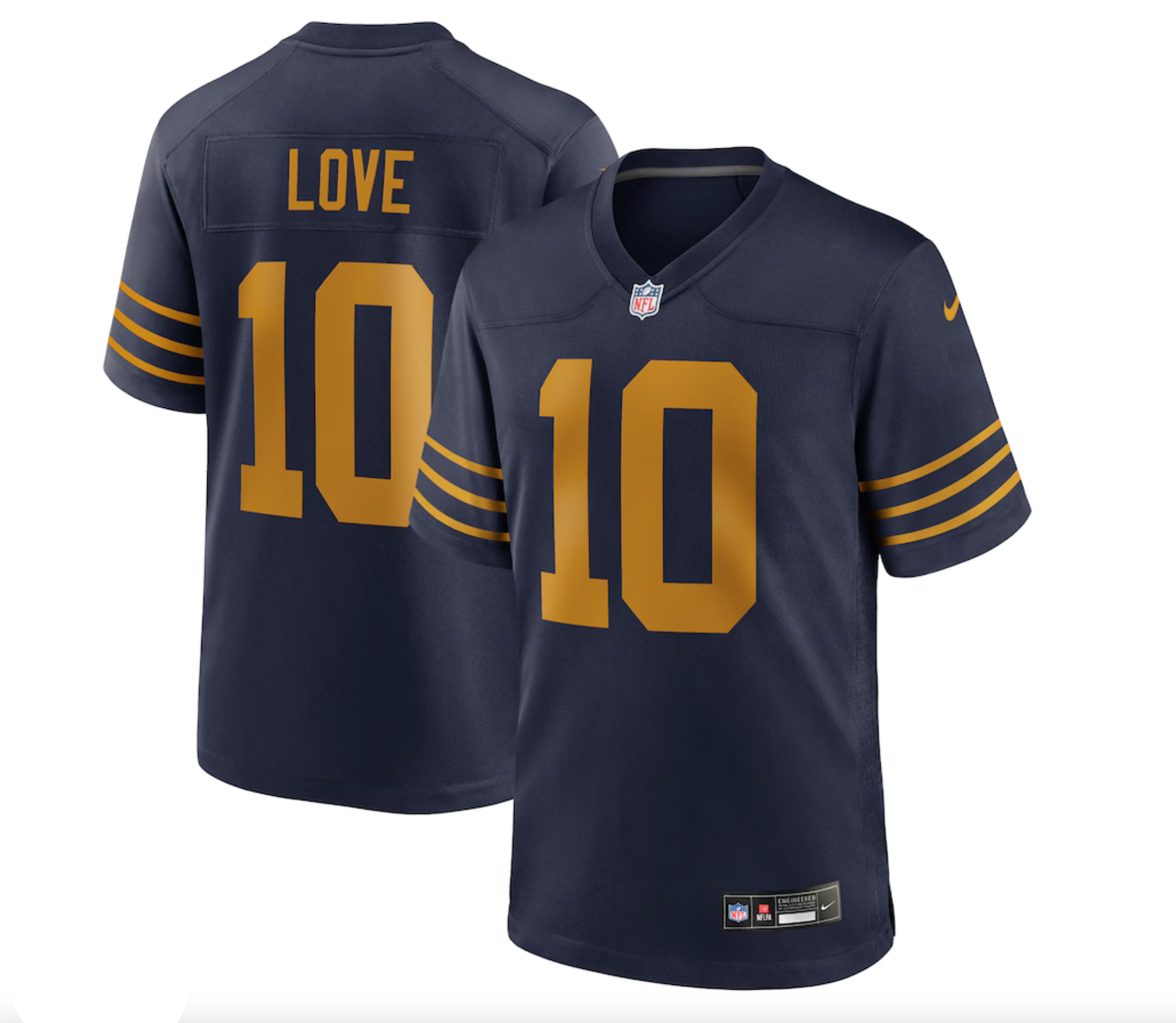 Men's Green Bay Packers Jordan Love Nike Navy The 1923 Classic Game Jersey