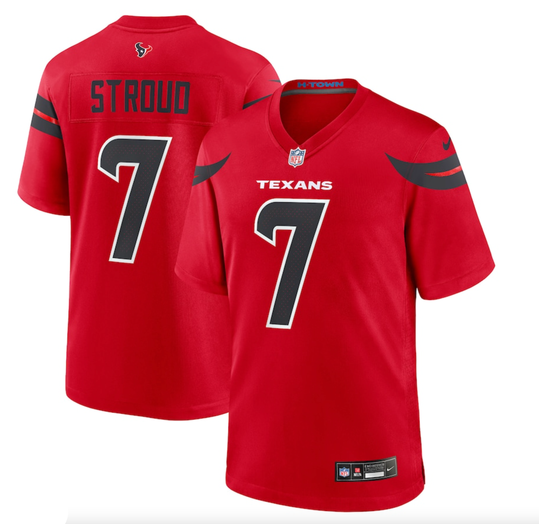 Men's Houston Texans C.J. Stroud Nike Red Alternate Game Jersey