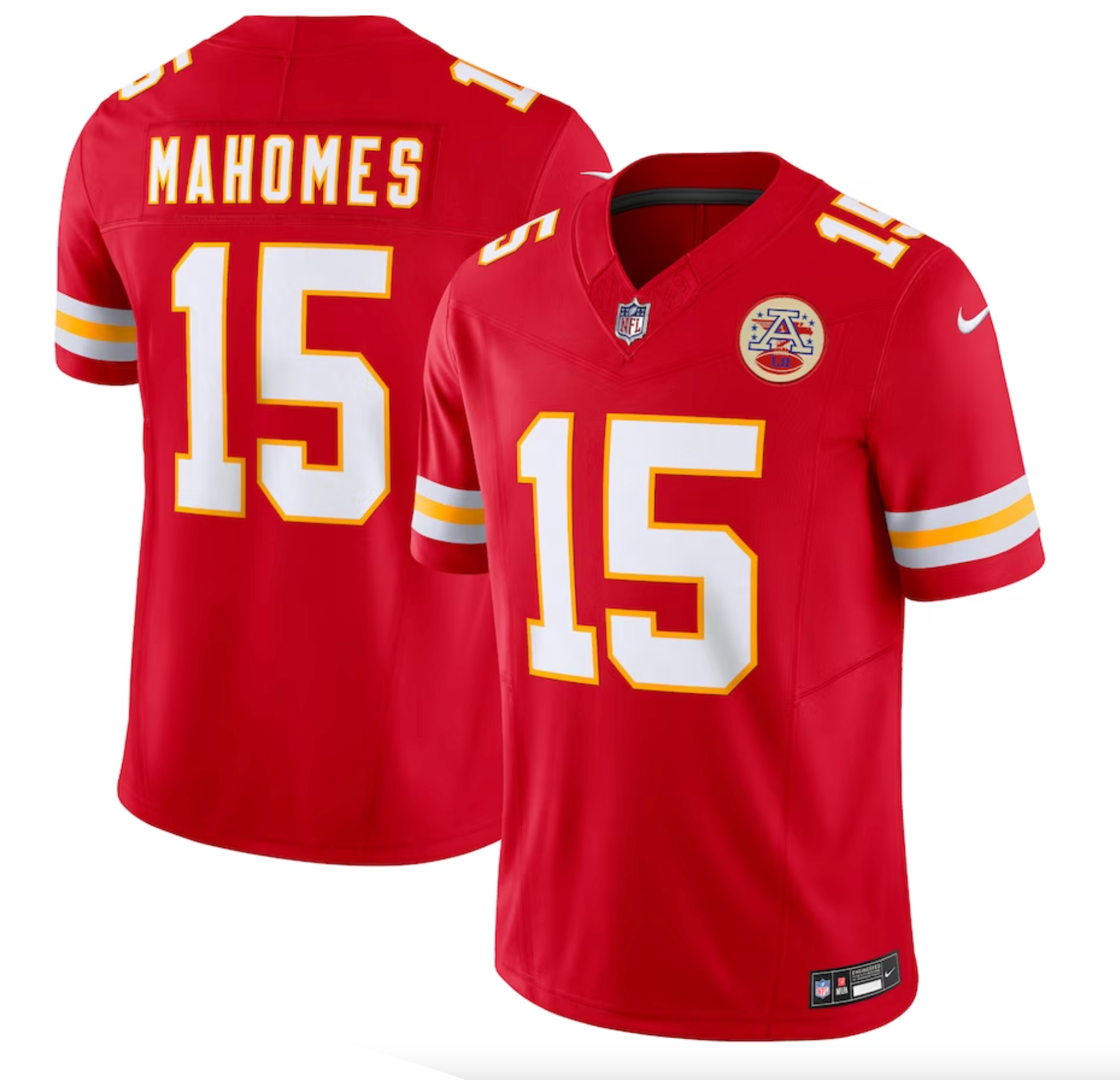 Men's Kansas City Chiefs Patrick Mahomes Nike Red Vapor F.U.S.E. Limited Jersey