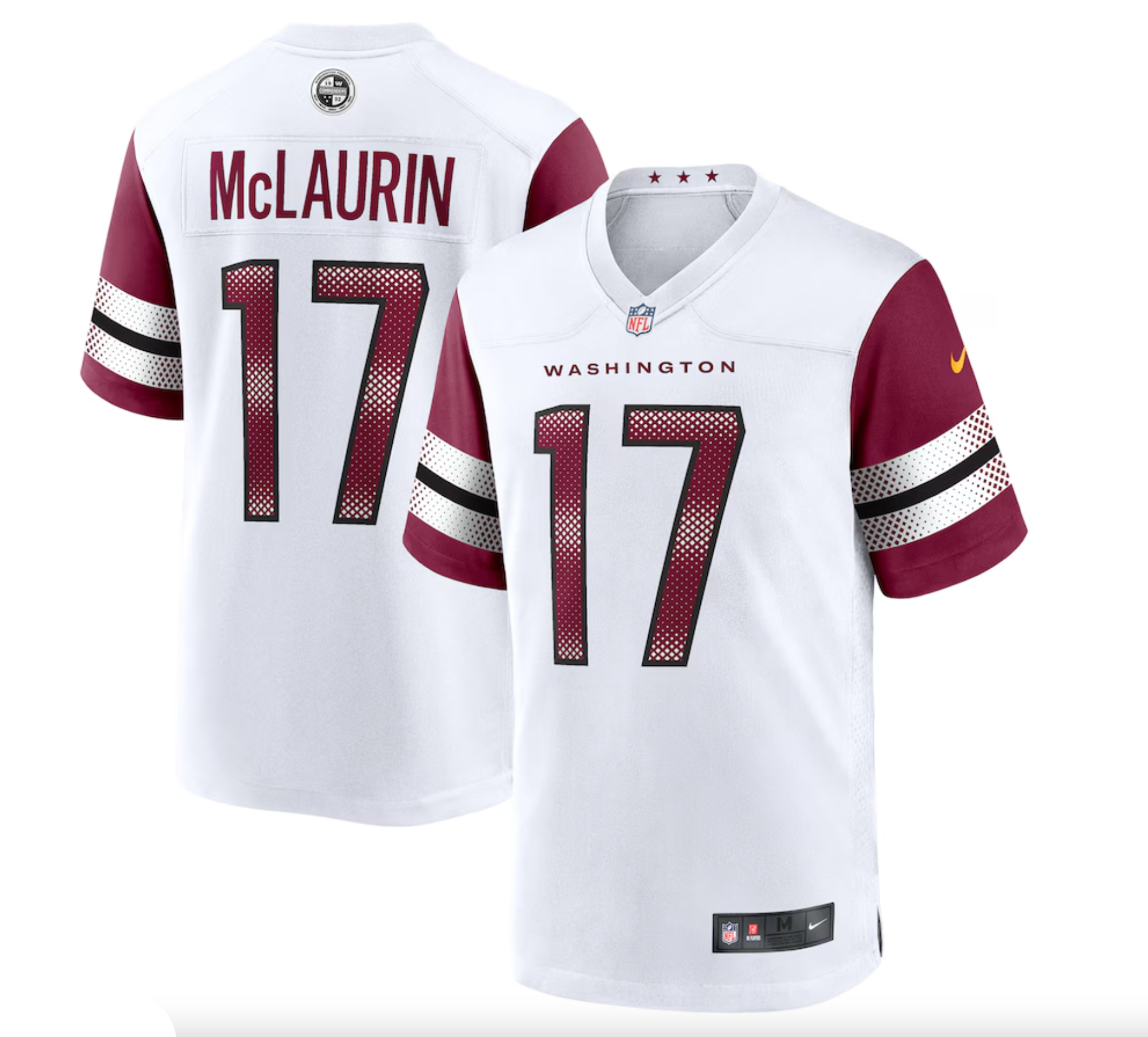 Men's Washington Commanders Terry McLaurin Nike White Game Jersey