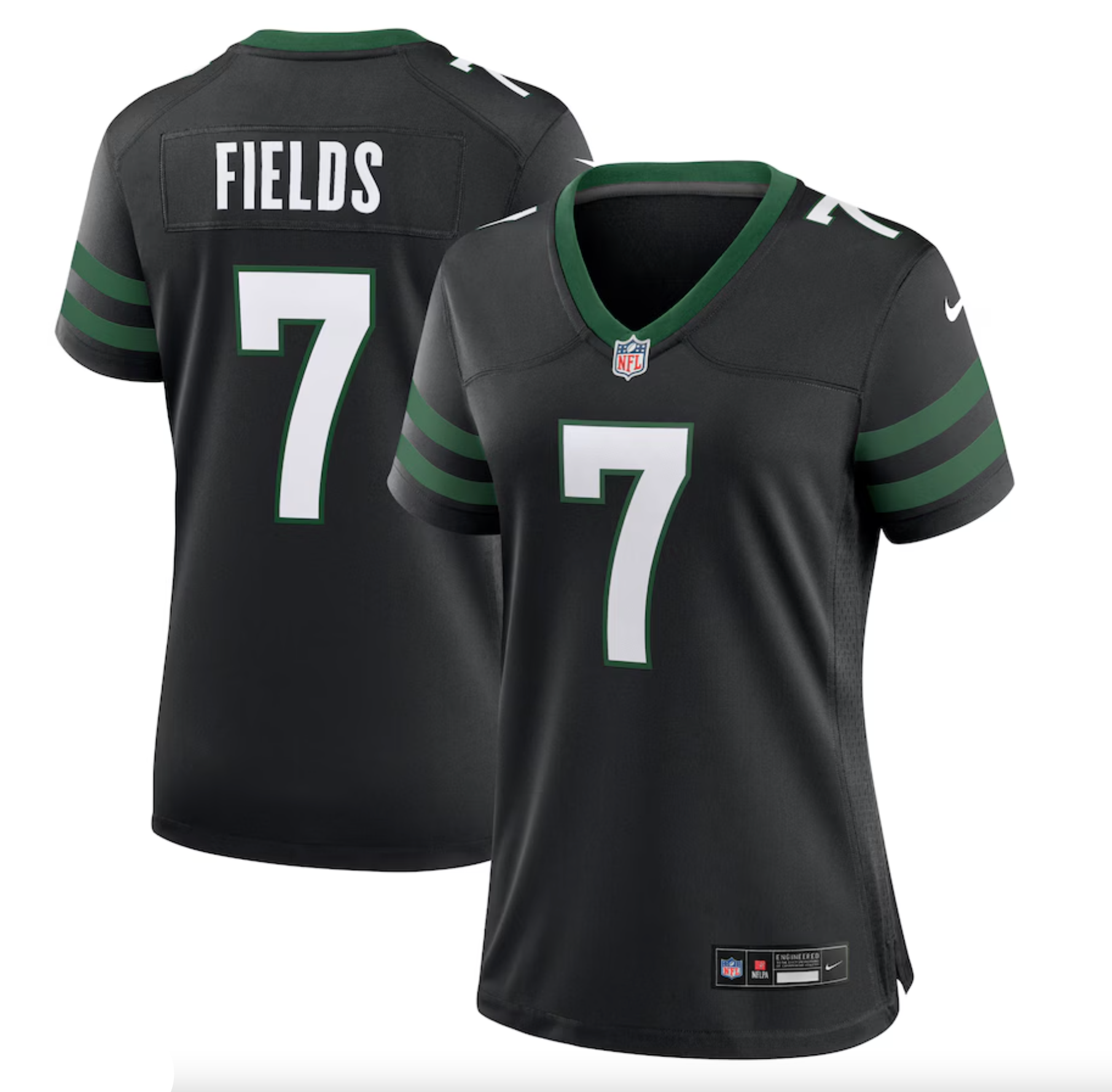 Women's New York Jets Justin Fields Nike Black Alternate Game Jersey