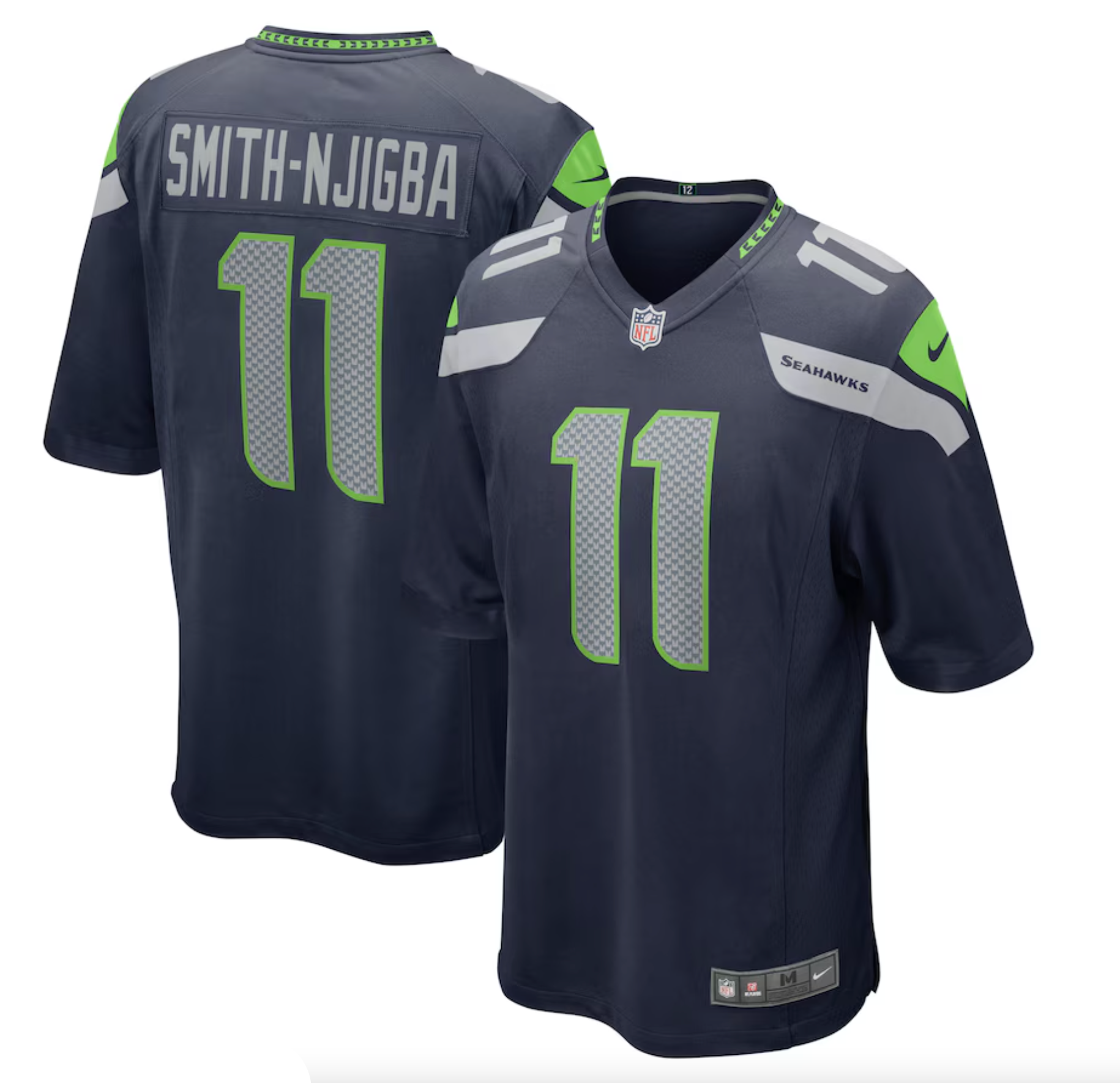 Men's Seattle Seahawks Jaxon Smith-Njigba Nike College Navy Game Jersey