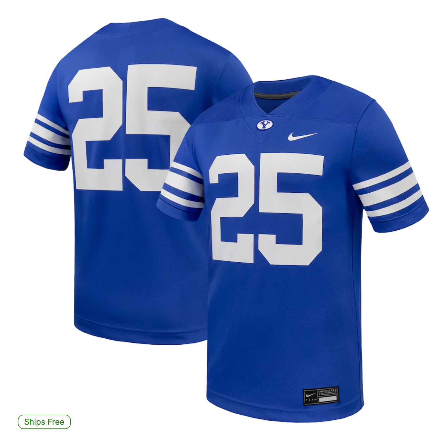 25# BYU Cougars Nike Untouchable Replica Game Jersey - Royal