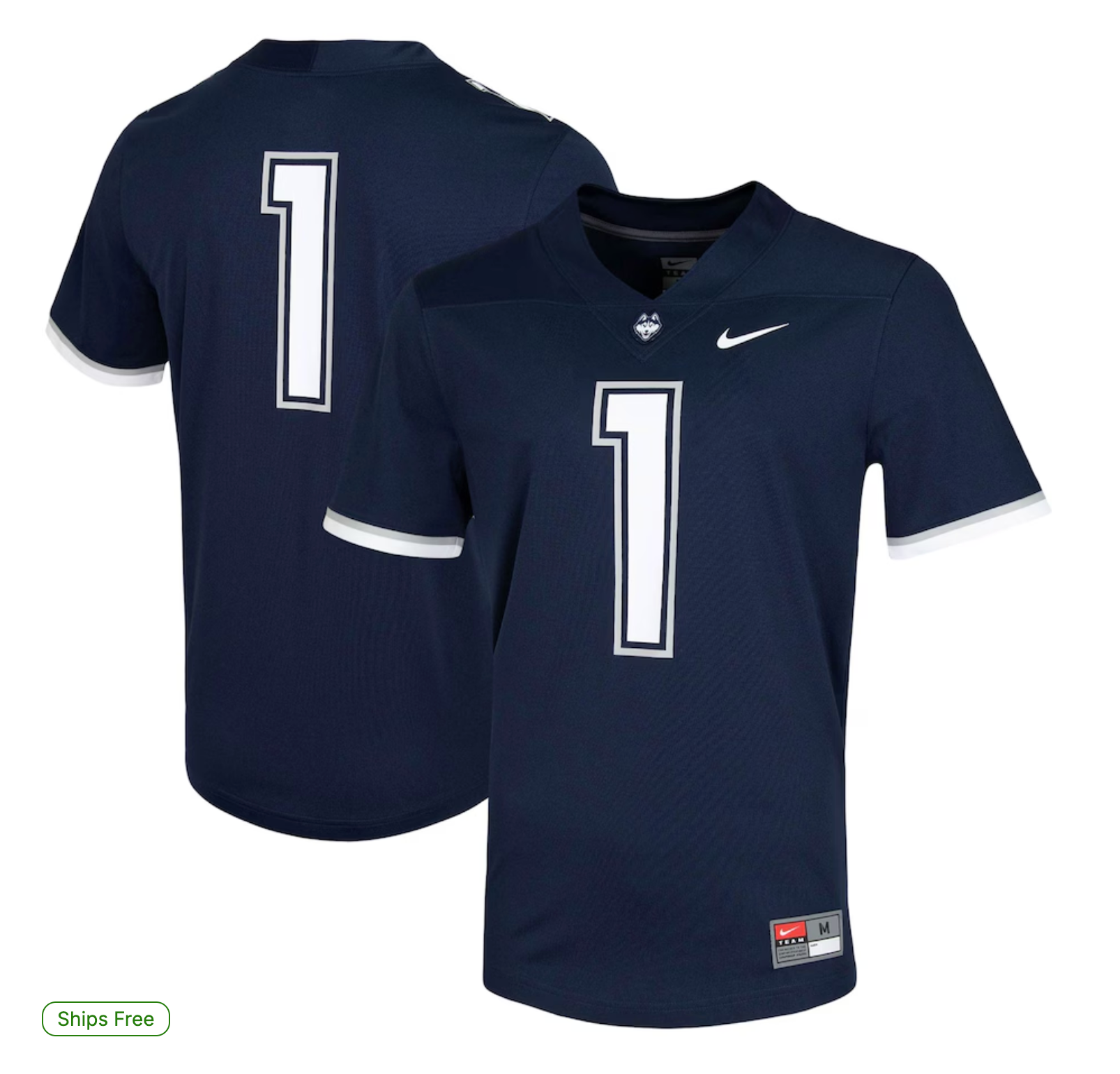 #1 UConn Huskies Nike Untouchable Game Jersey - Navy