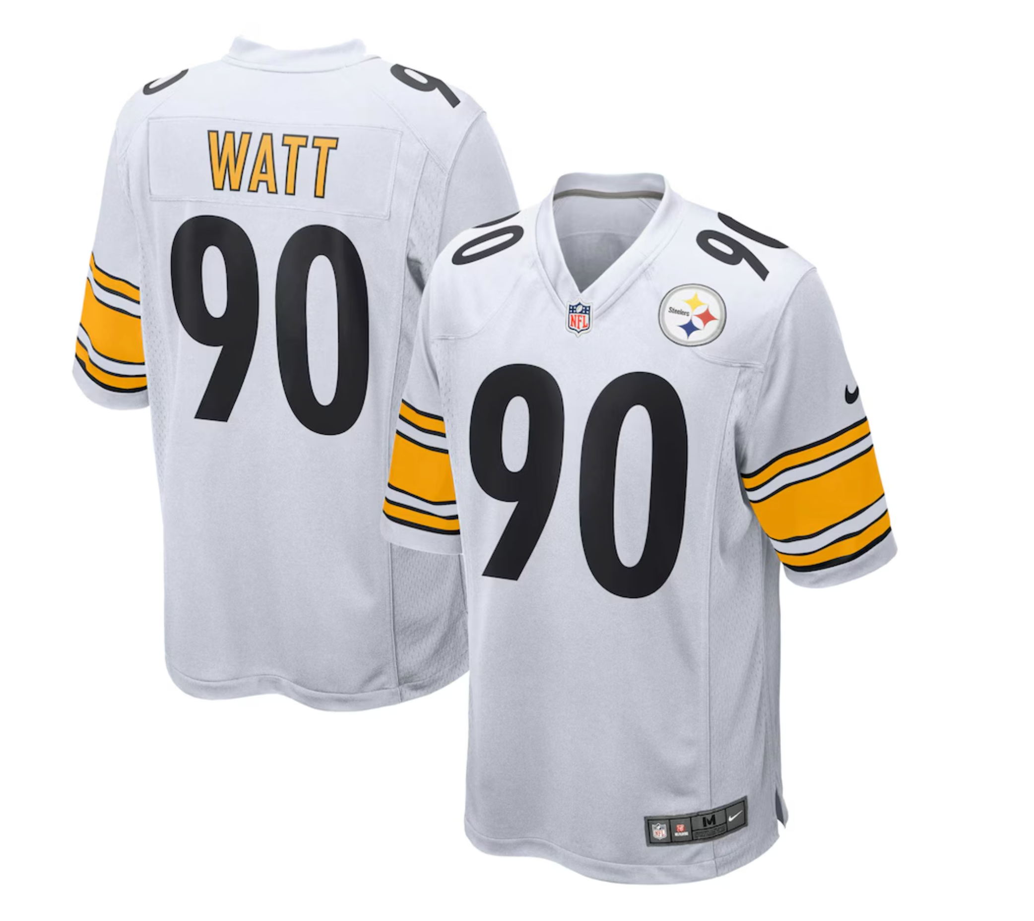 Men's Pittsburgh Steelers T.J. Watt Nike White Game Jersey