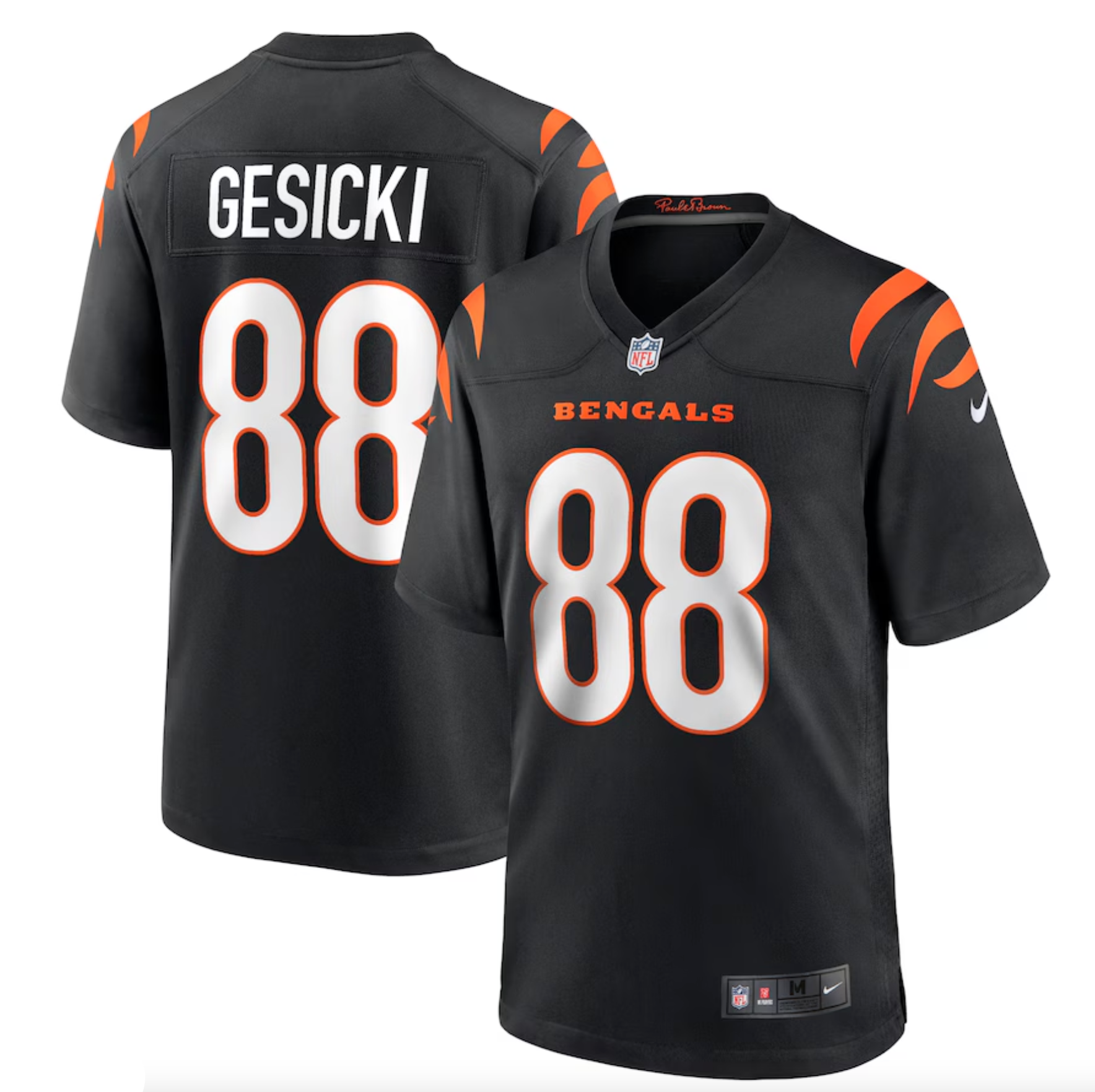 Men's Cincinnati Bengals Mike Gesicki Nike Black Game Jersey