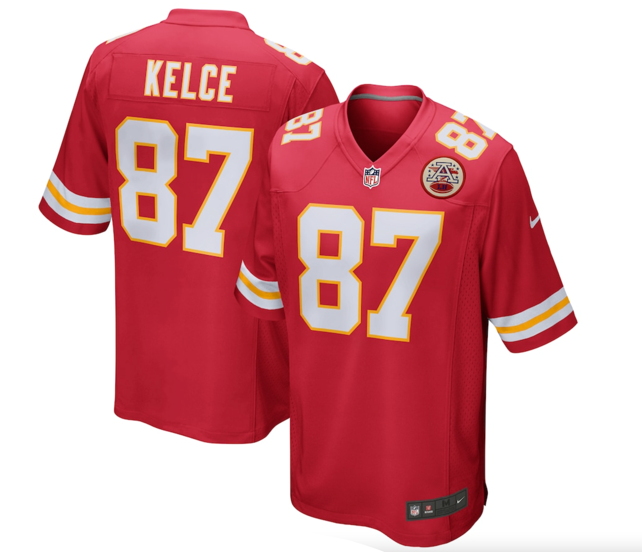 Men's Kansas City Chiefs Travis Kelce Nike Red Game Jersey