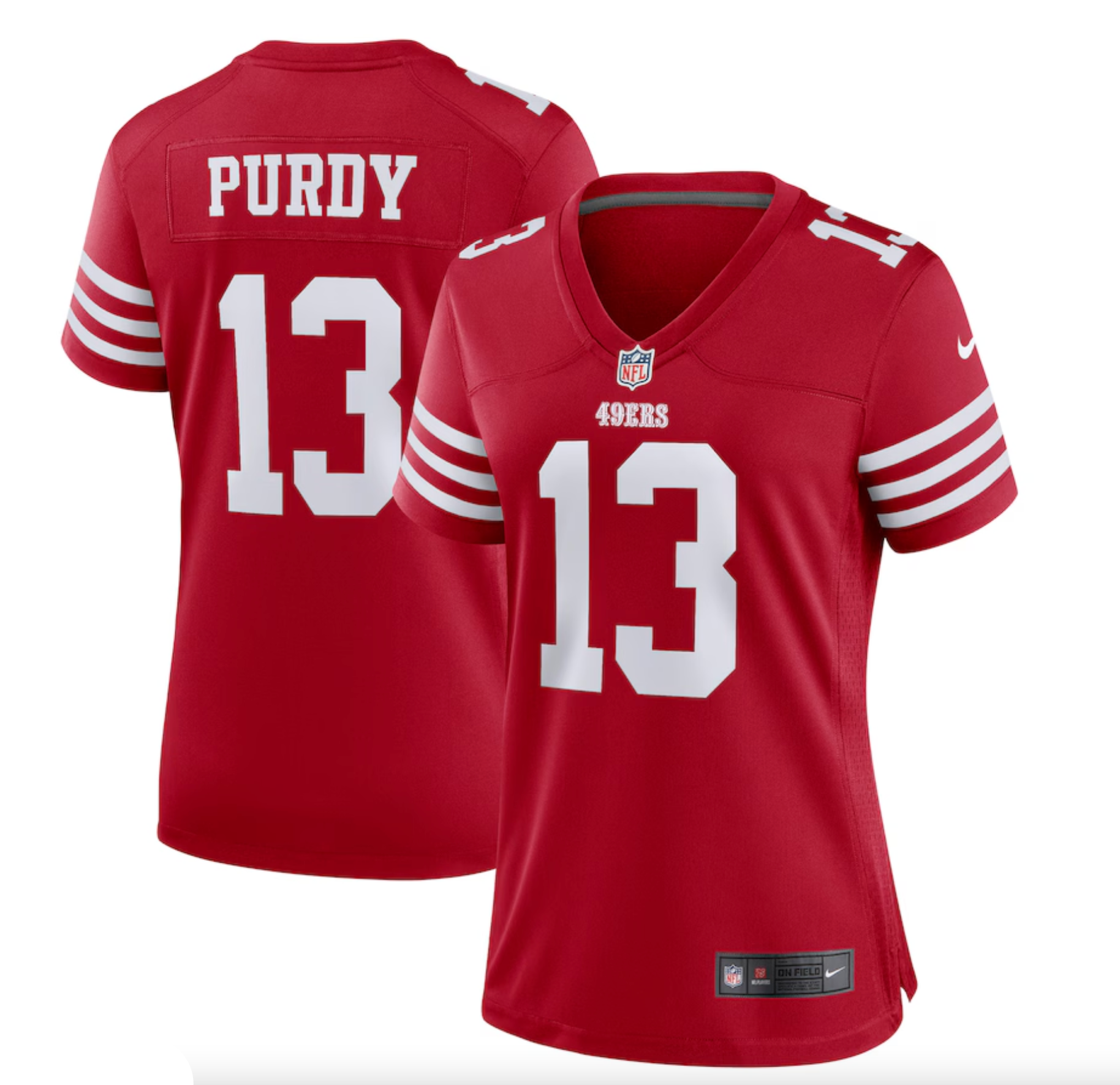 Women's San Francisco 49ers Brock Purdy Nike Scarlet Player Jersey