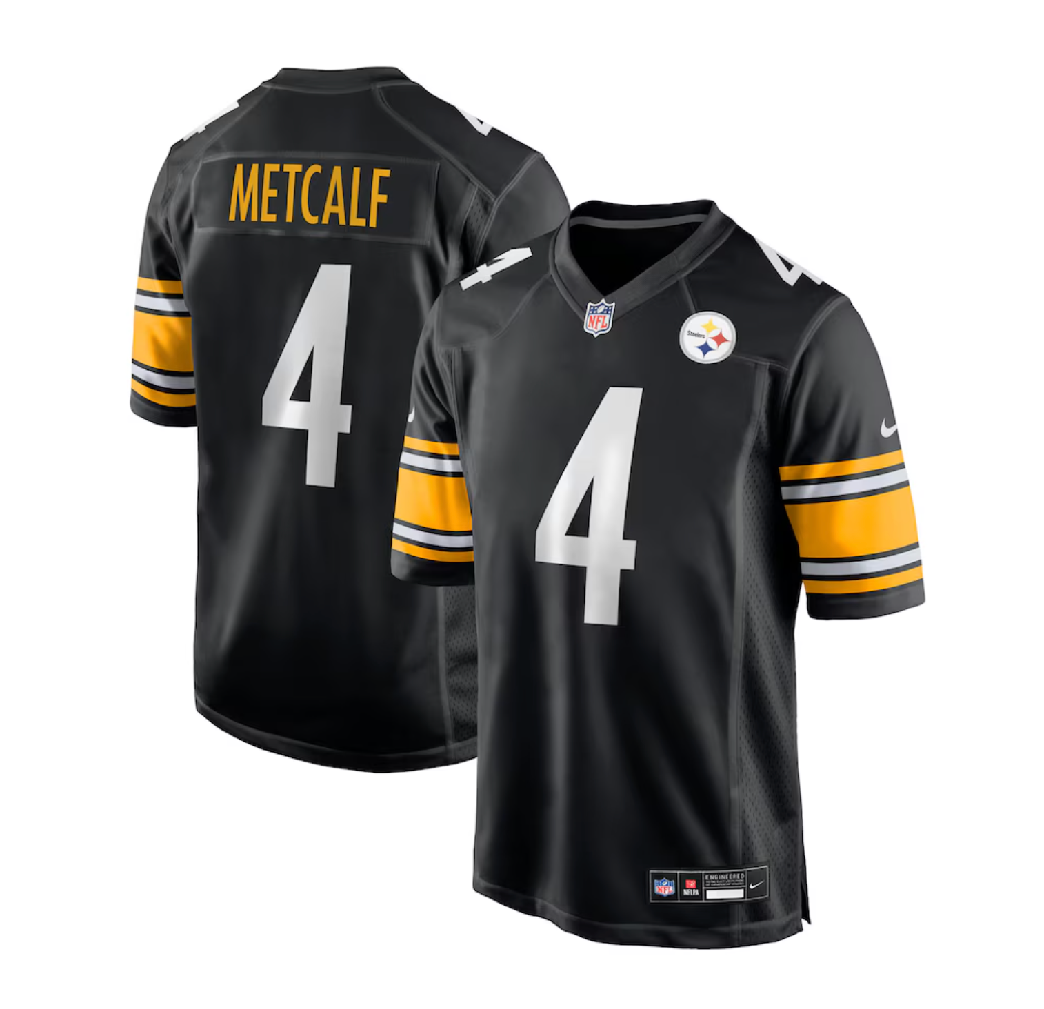Men's Pittsburgh Steelers DK Metcalf Nike Black Game Player Jersey (Copy)
