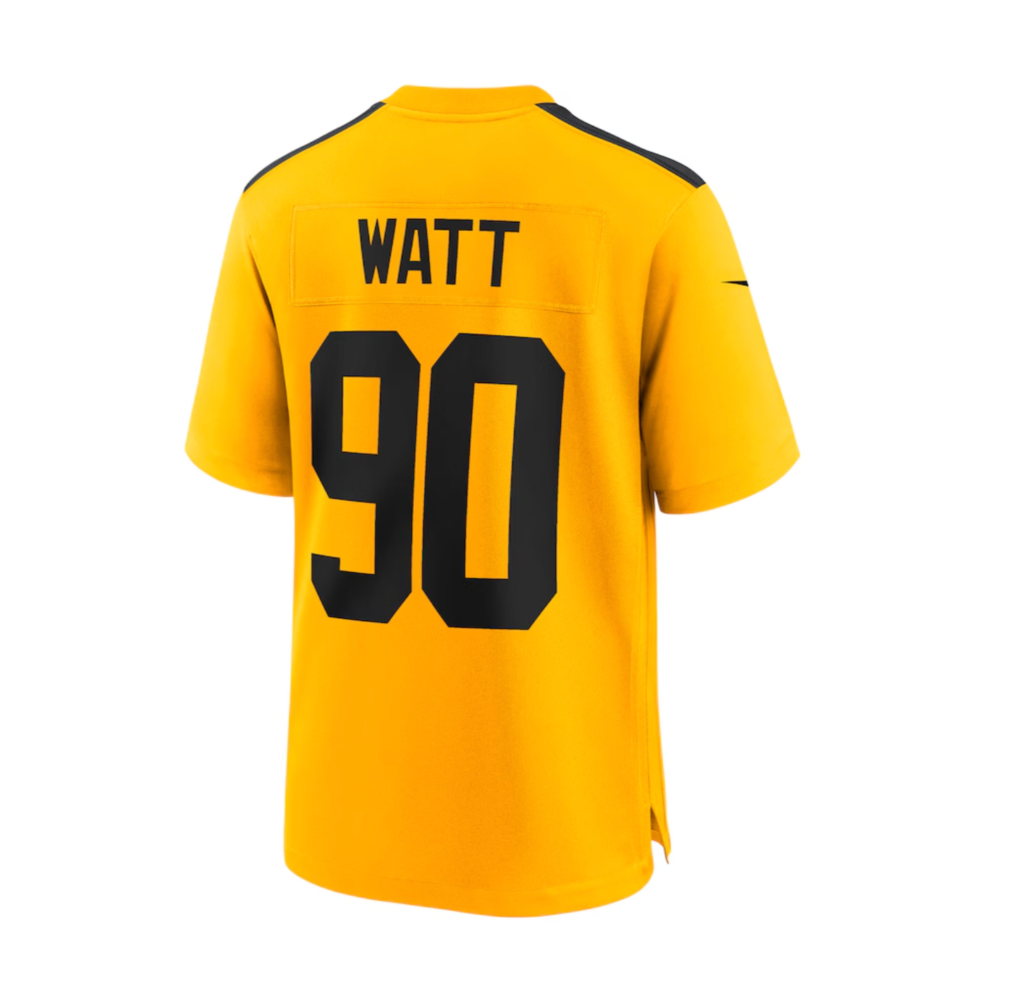 Men's Pittsburgh Steelers T.J. Watt Nike Gold Alternate 1933 Throwback Game Jersey
