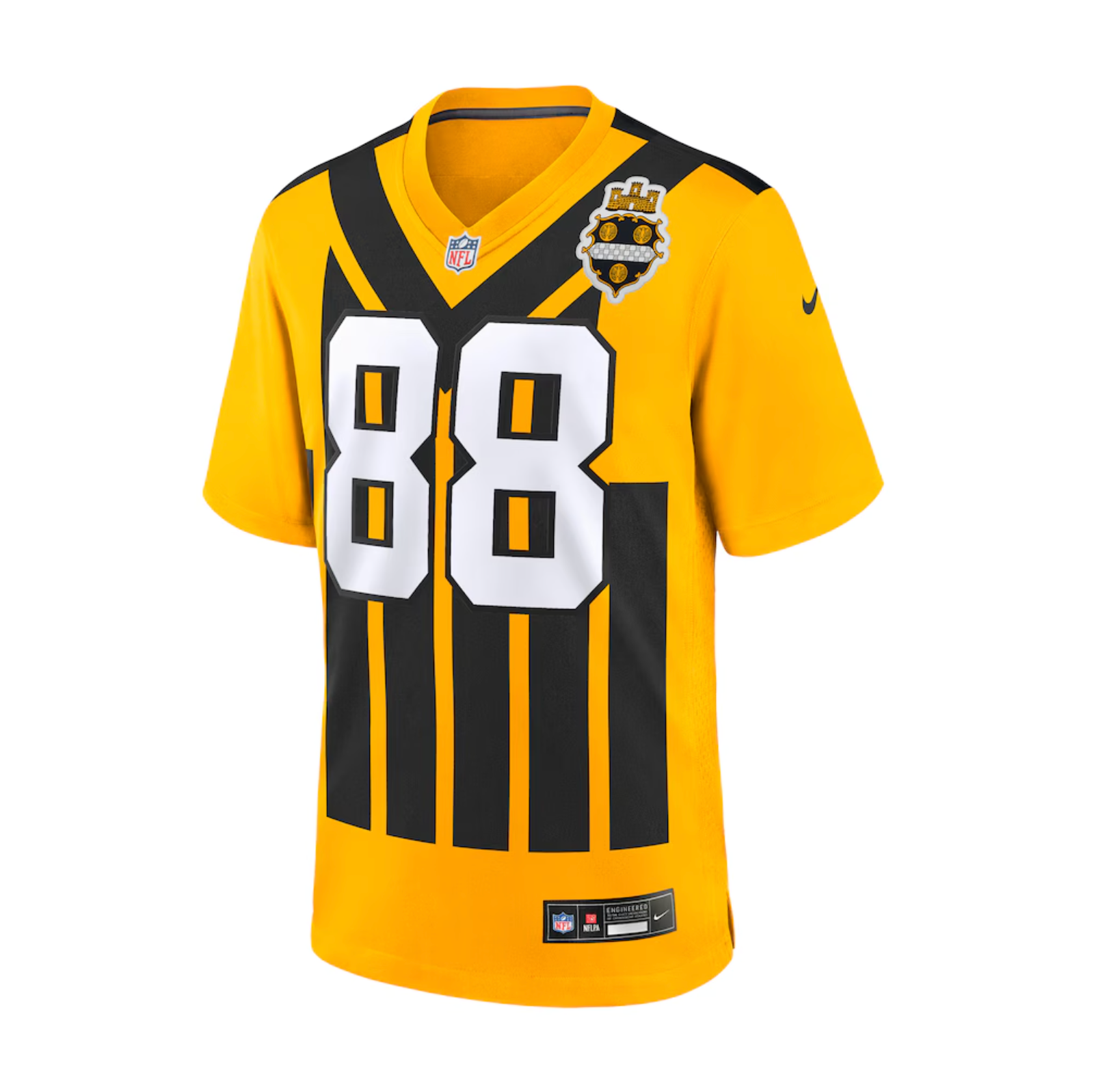 Men's Pittsburgh Steelers Pat Freiermuth Nike Gold Alternate 1933 Throwback Game Jersey