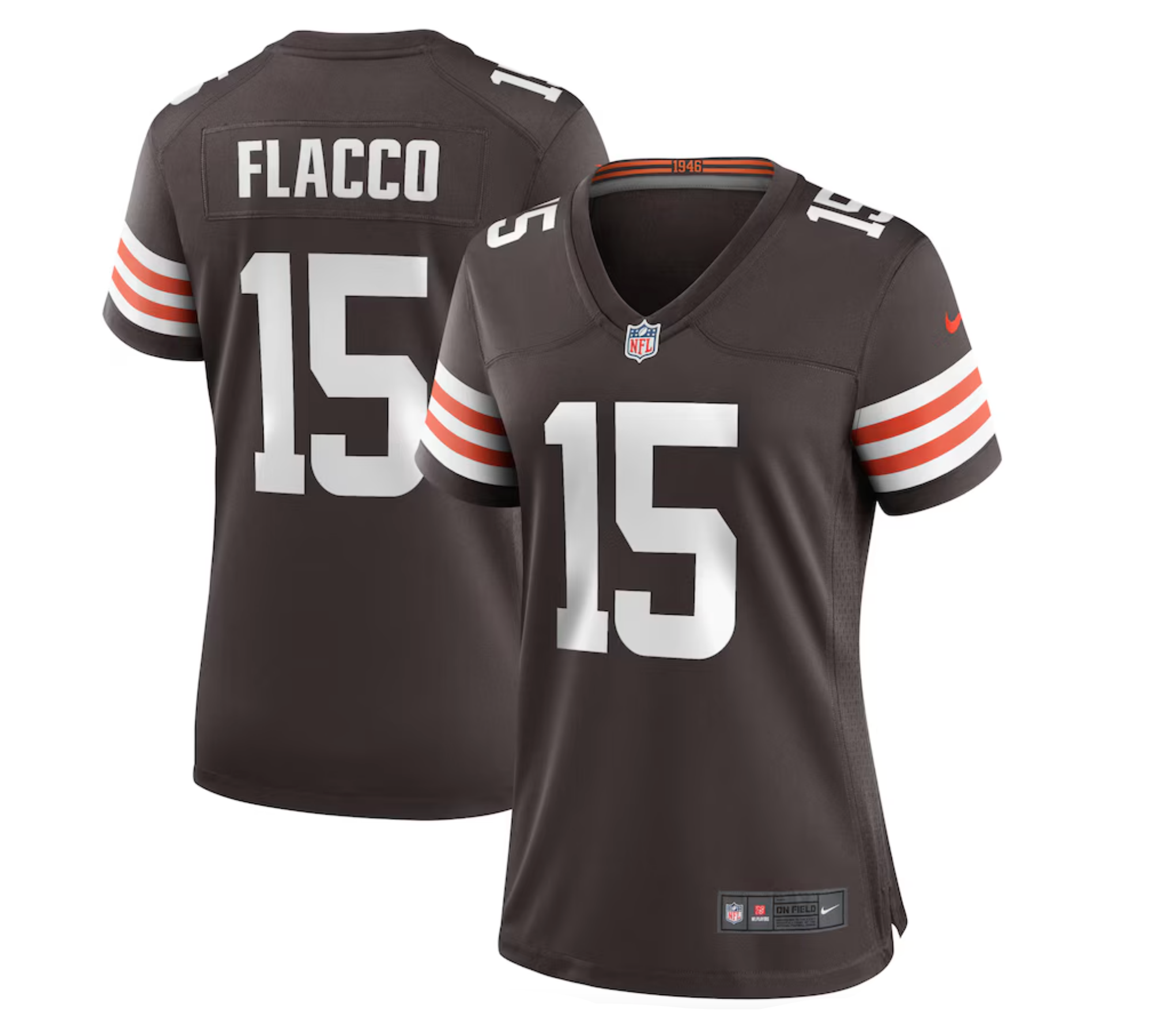 Women's Cleveland Browns Joe Flacco Nike Brown Game Player Jersey