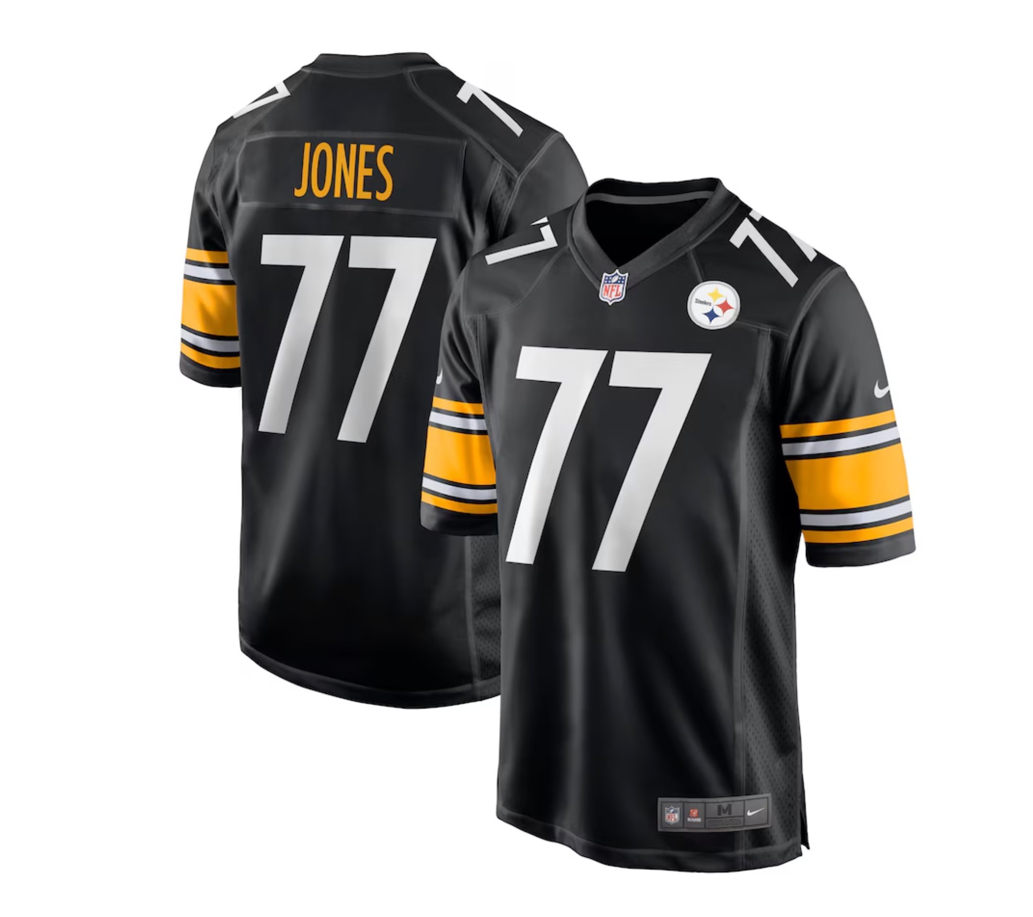 Men's Pittsburgh Steelers Broderick Jones Nike Black Game Jersey