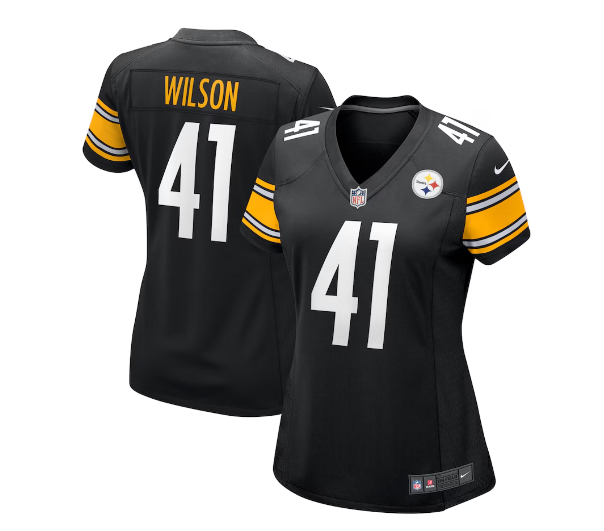 Women's Pittsburgh Steelers Payton Wilson Nike Black Team Game Jersey