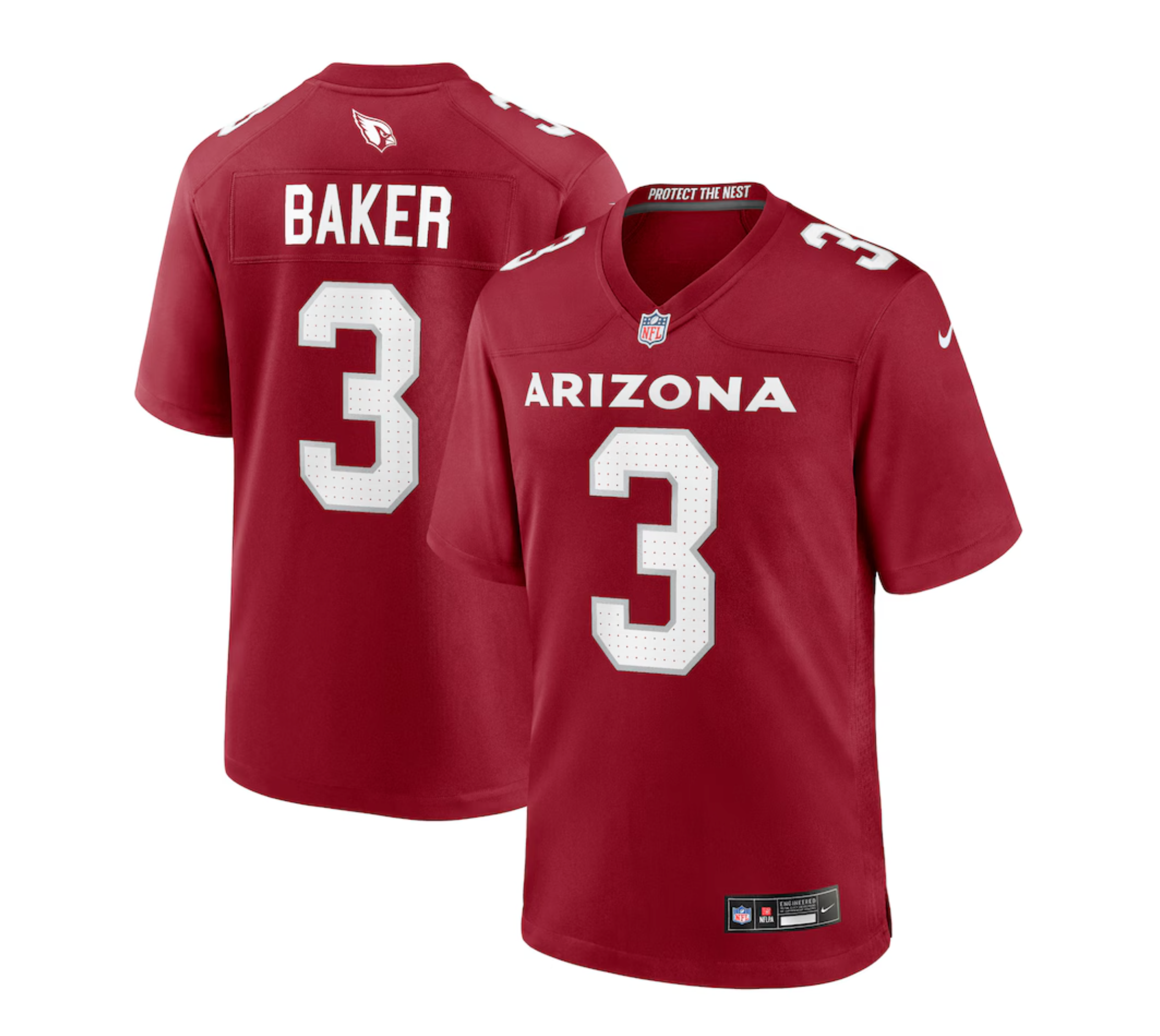 Men's Arizona Cardinals Budda Baker Nike Cardinal Game Player Jersey