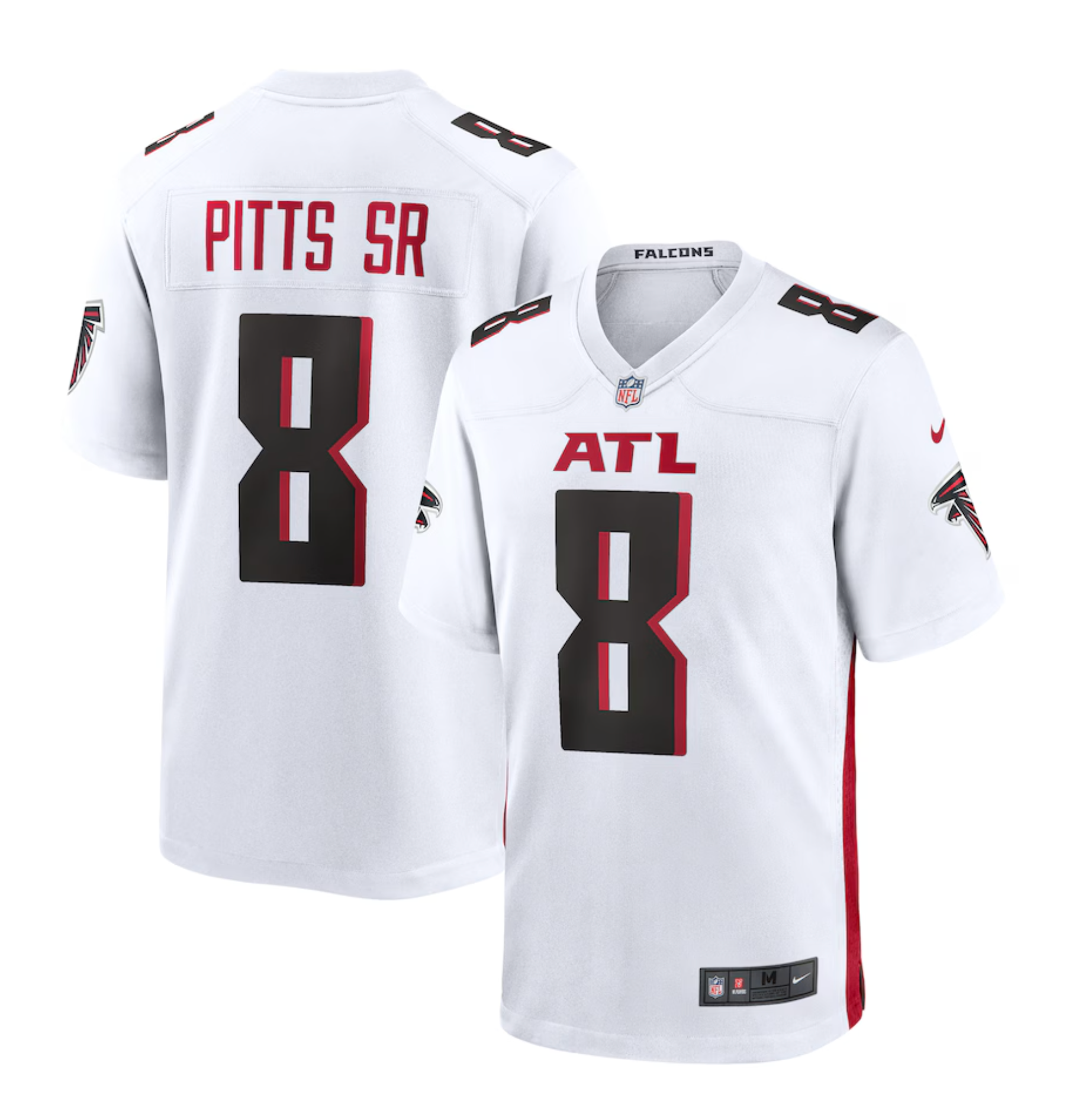 Men's Atlanta Falcons Kyle Pitts Sr. Nike White White Game Jersey