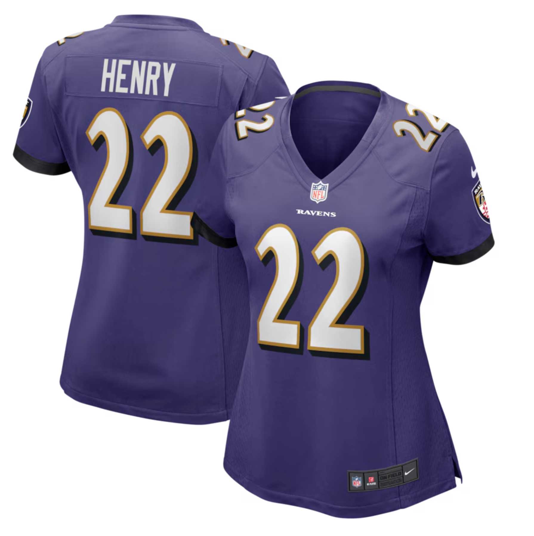 Women's Baltimore Ravens Derrick Henry Nike Purple Game Player Jersey