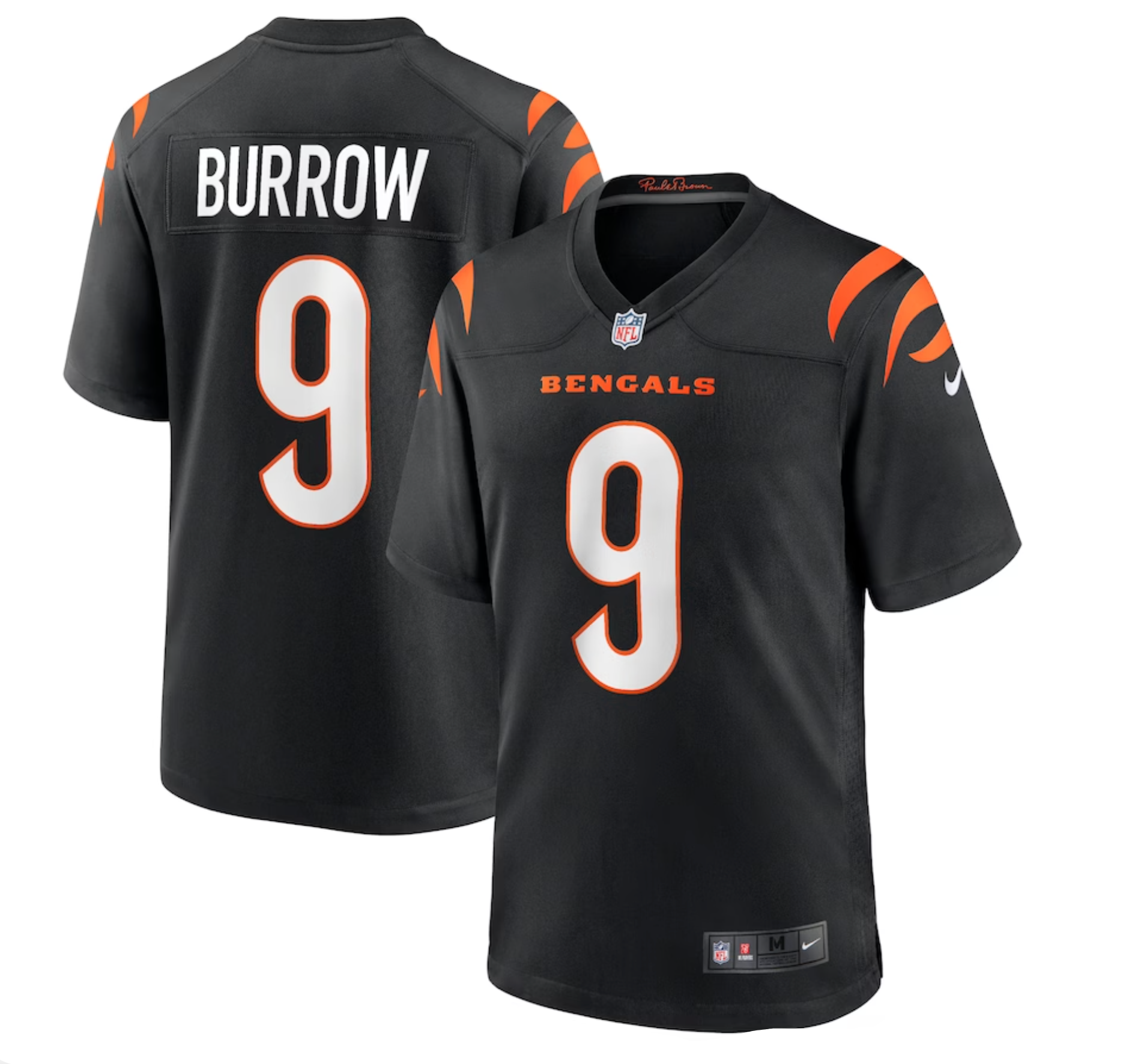 Men's Cincinnati Bengals Joe Burrow Nike Black Player Game Jersey
