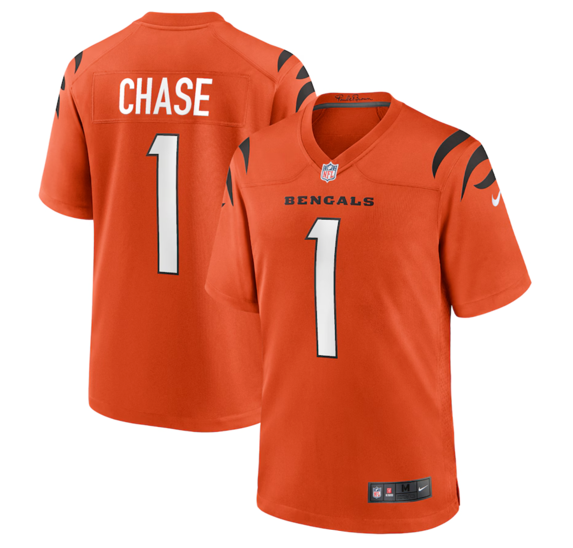 Men's Cincinnati Bengals Ja'Marr Chase Nike Orange Alternate Game Jersey