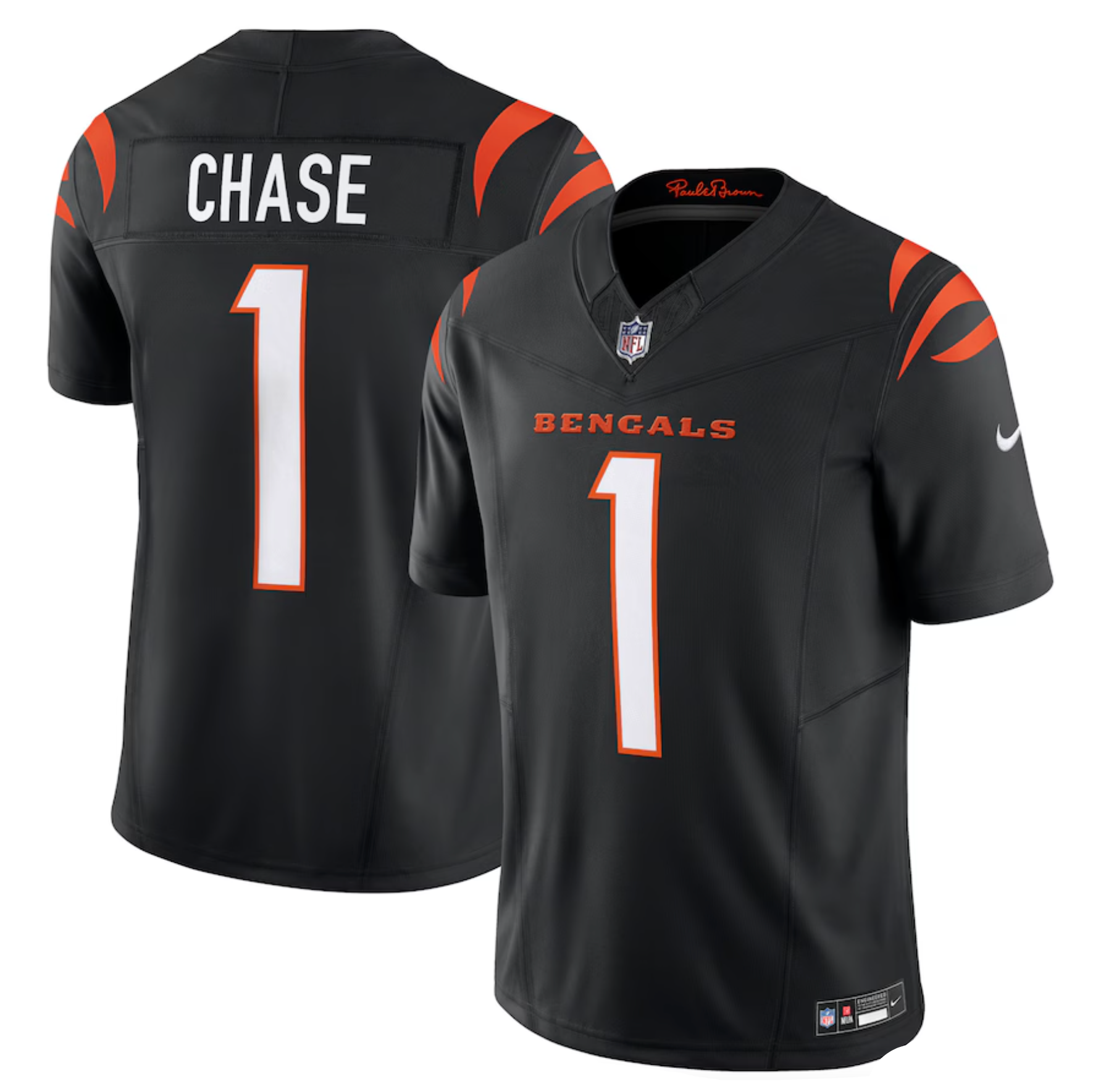 Men's Cincinnati Bengals Ja'Marr Chase Nike Black Vapor F.U.S.E. Limited Jersey