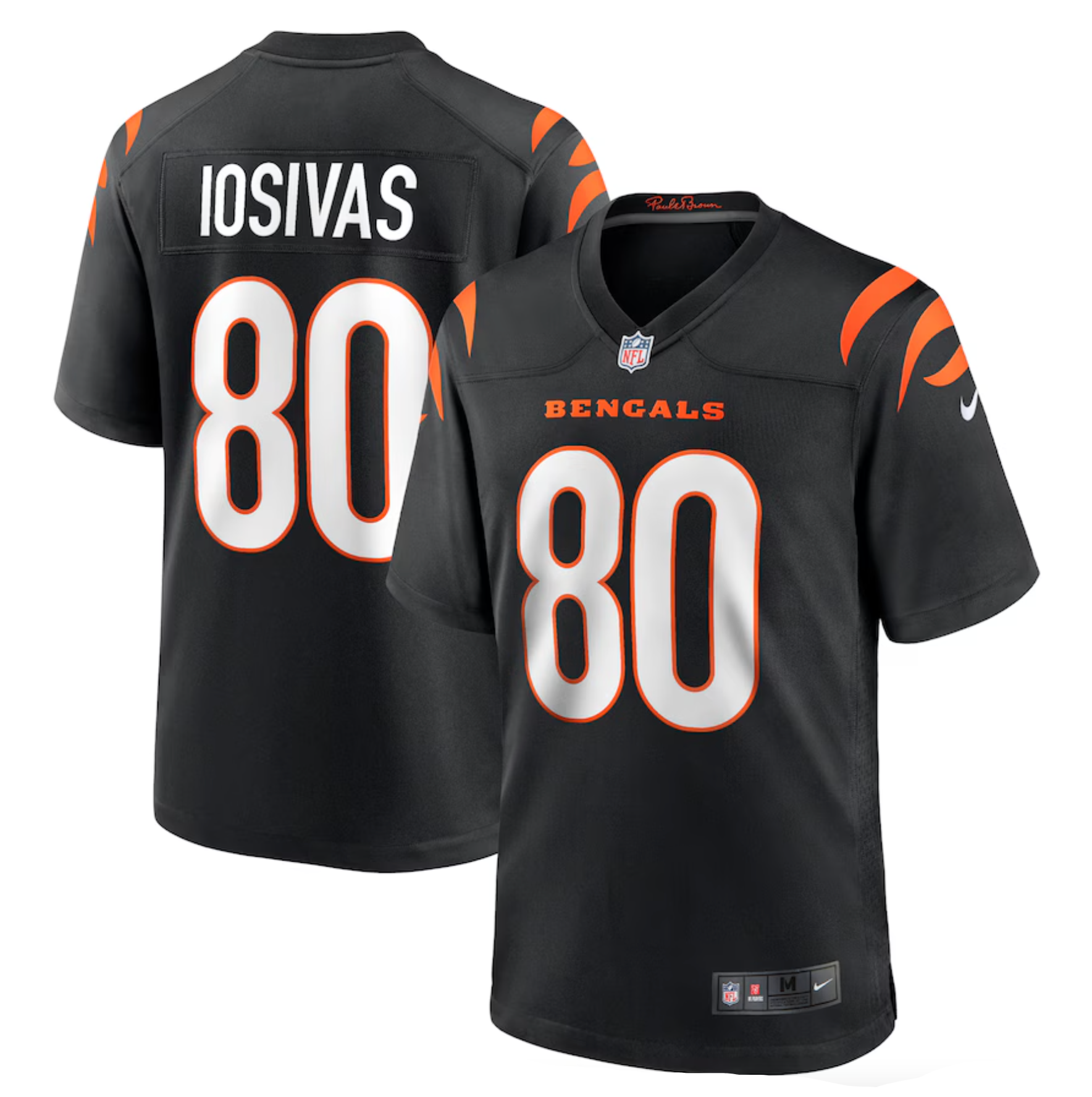 Men's Cincinnati Bengals Andrei Iosivas Nike Black Team Game Jersey