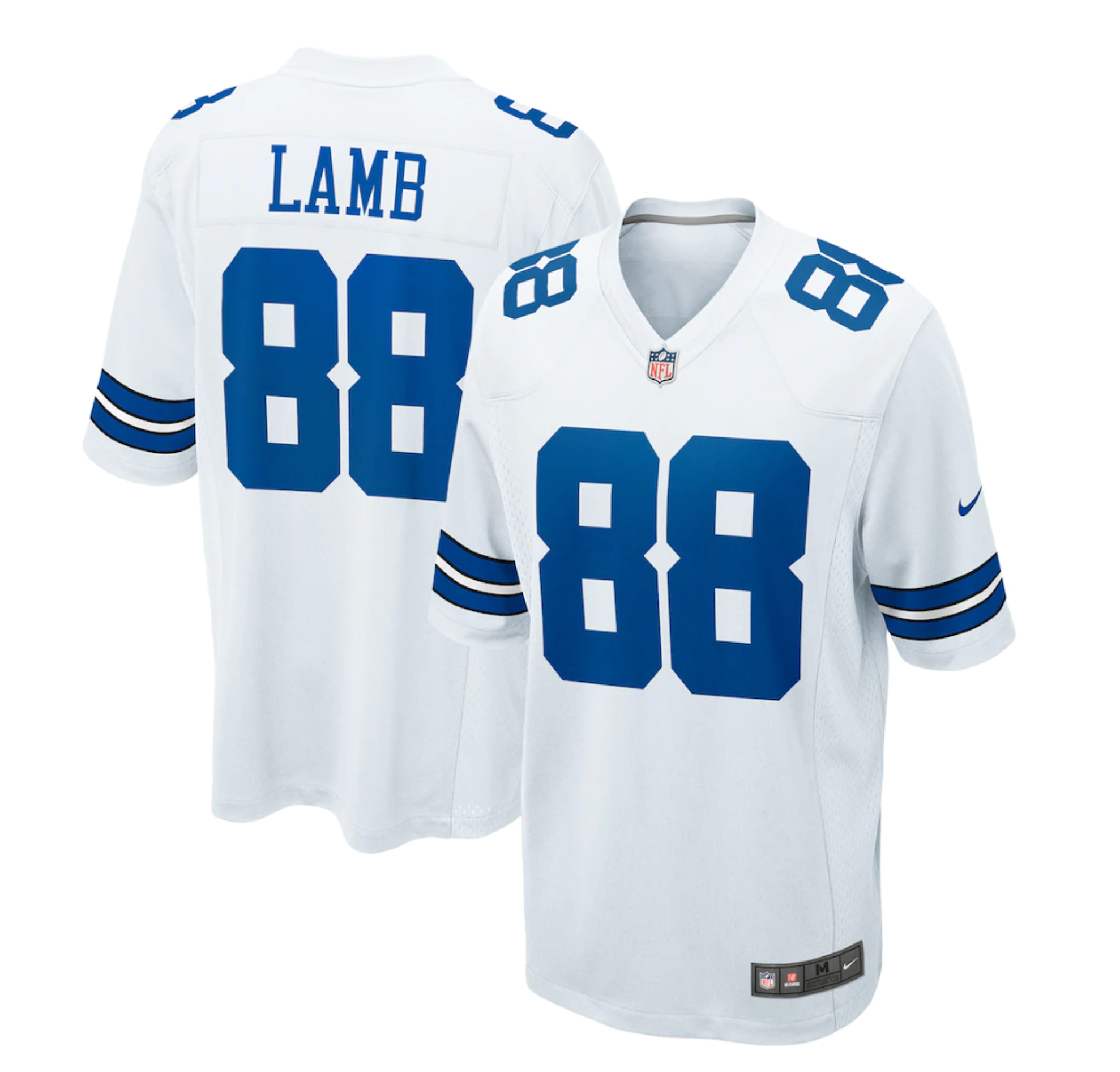 Men's Dallas Cowboys CeeDee Lamb Nike White Game Team Jersey