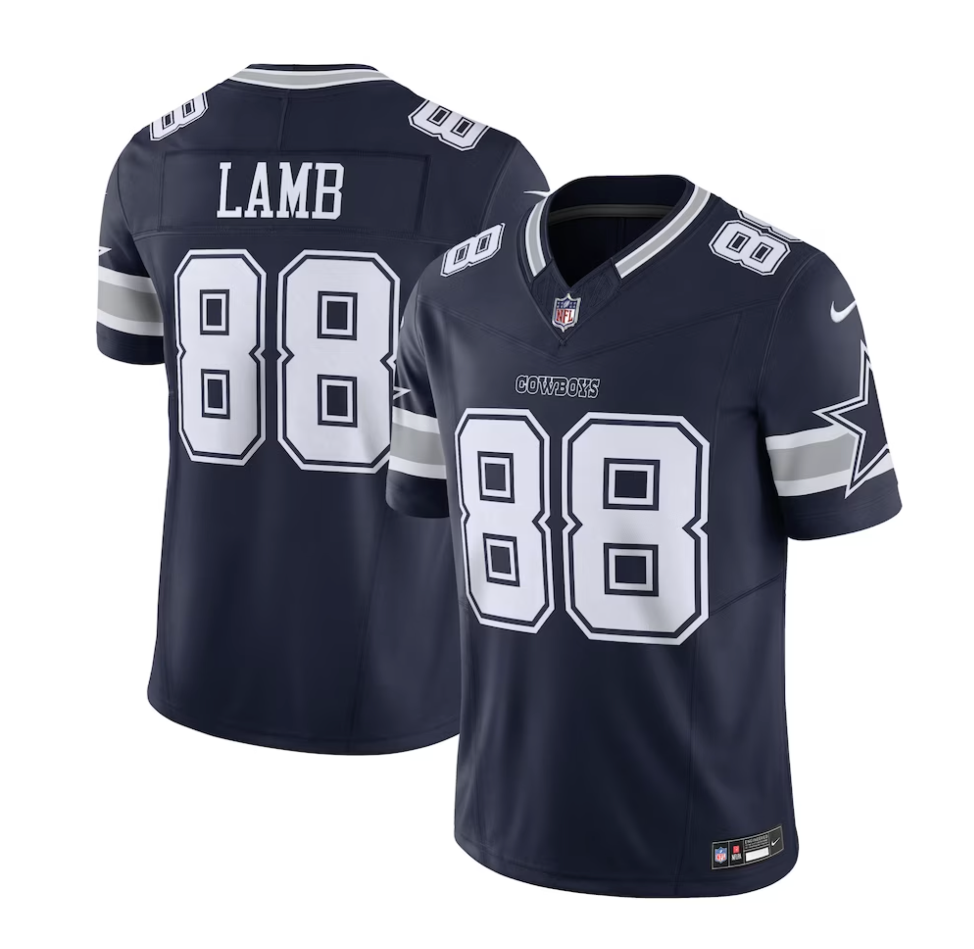 Men's Dallas Cowboys CeeDee Lamb Nike Navy Vapor F.U.S.E. Limited Jersey
