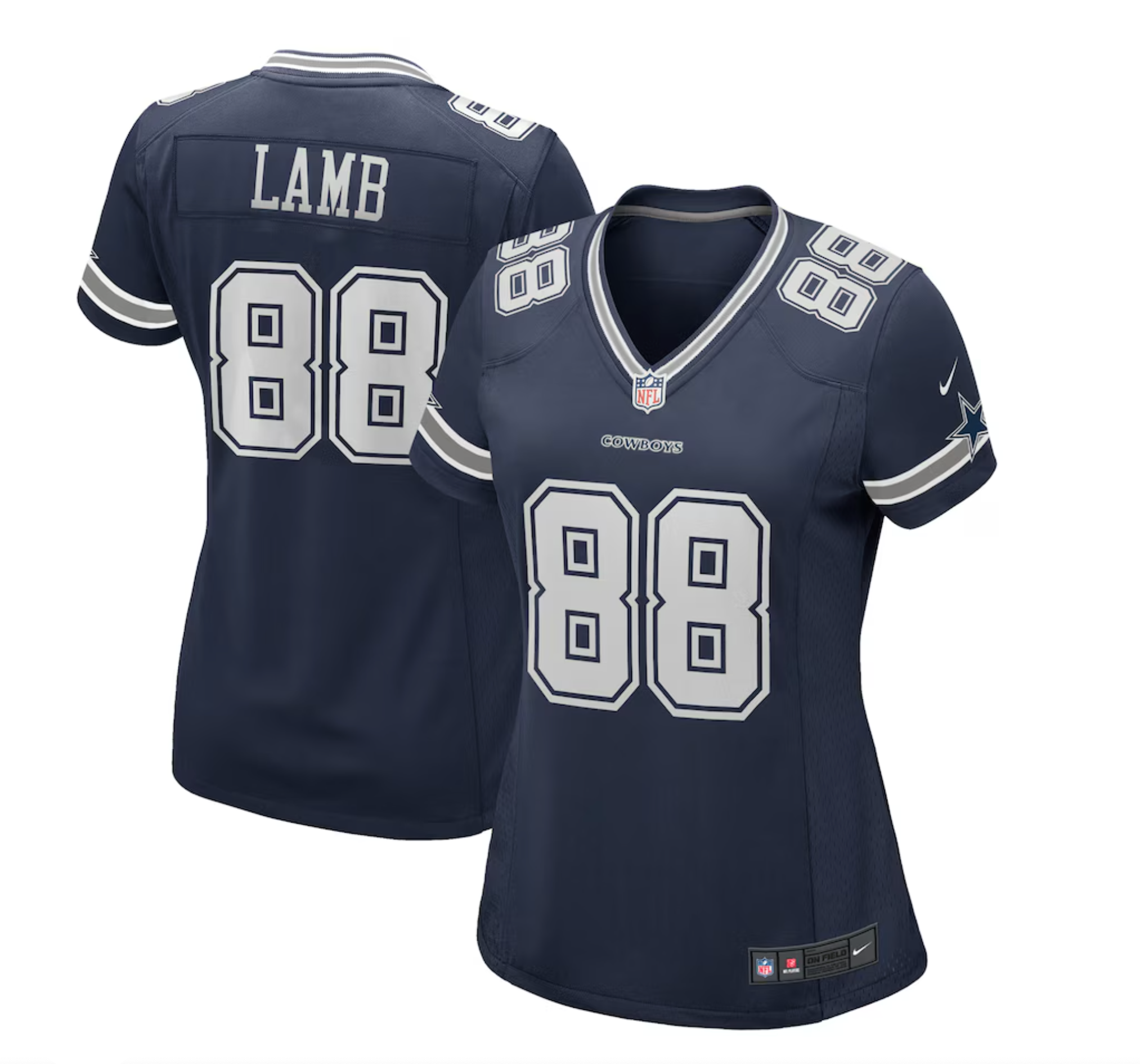 Women's Dallas Cowboys CeeDee Lamb Nike Navy Game Jersey