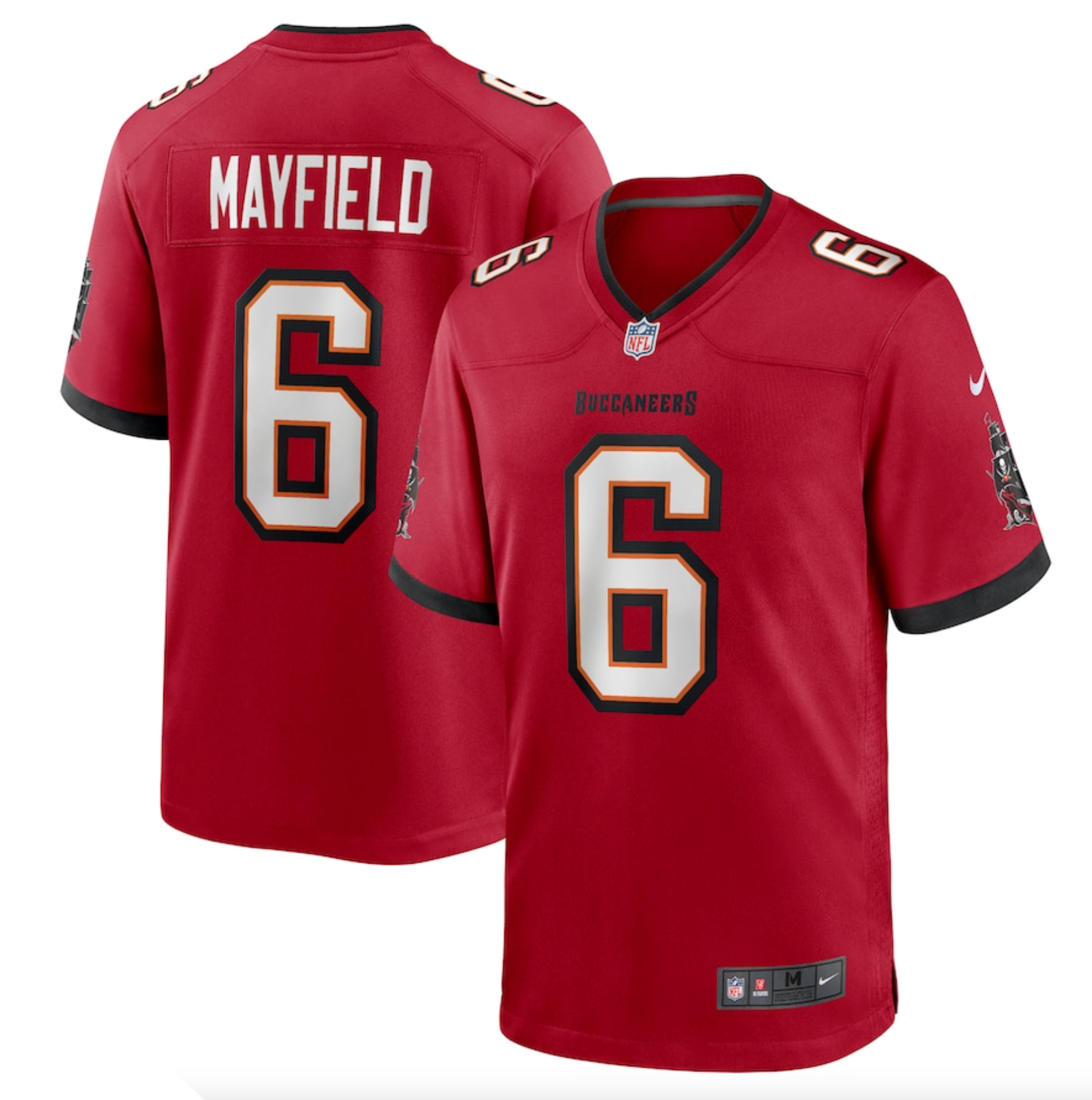 Men's Tampa Bay Buccaneers Baker Mayfield Nike Red Team Game Jersey