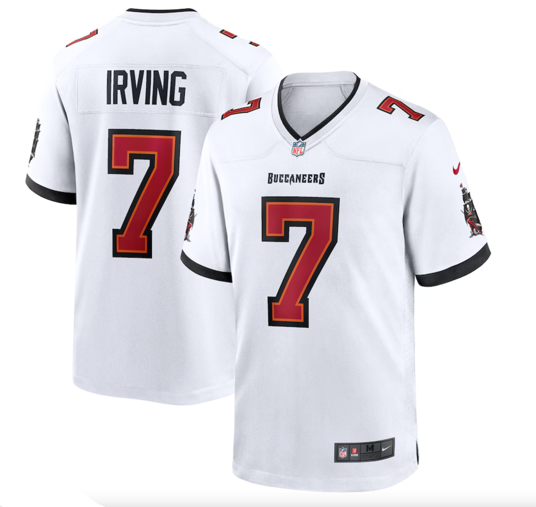 Men's Tampa Bay Buccaneers Bucky Irving Nike White Game Jersey