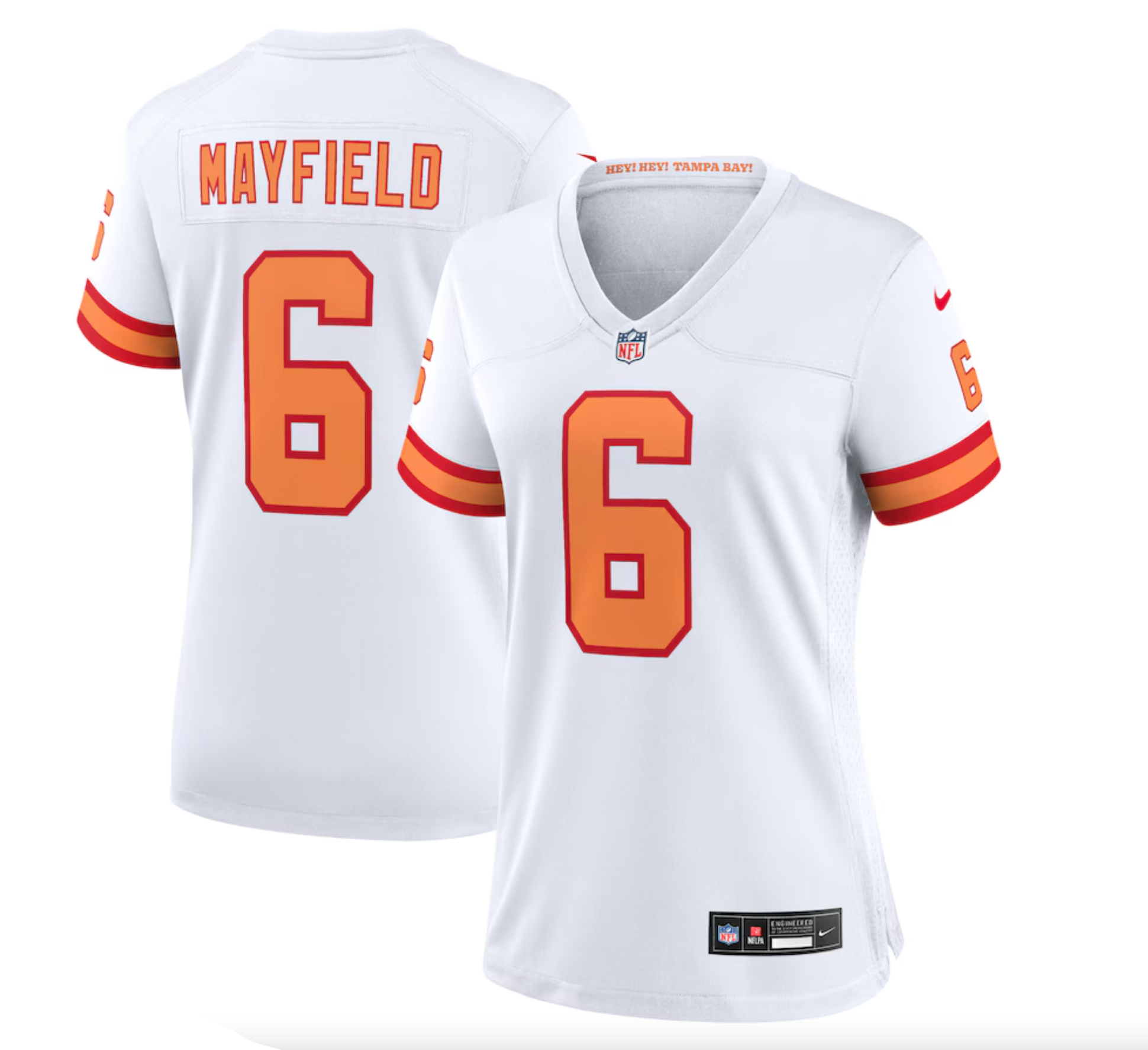 Women's '76 Tampa Bay Buccaneers Baker Mayfield Nike White Game Jersey