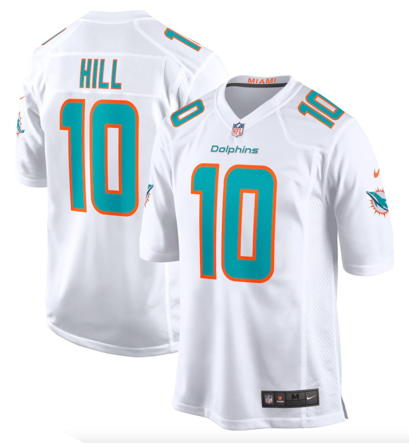 Men's Miami Dolphins Tyreek Hill Nike White Game Jersey