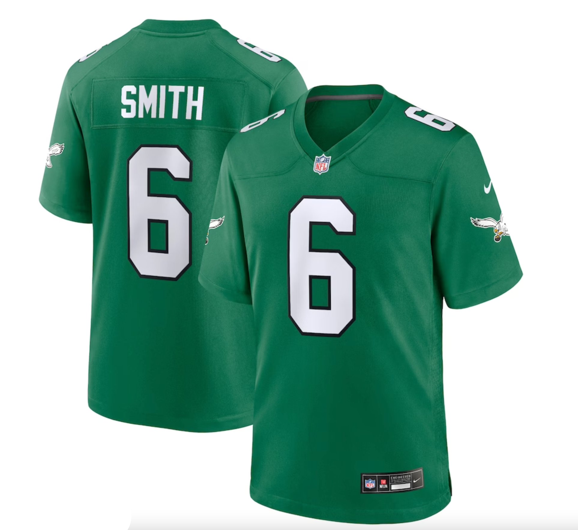 Men's Philadelphia Eagles DeVonta Smith Nike Kelly Green Alternate Game Player Jersey