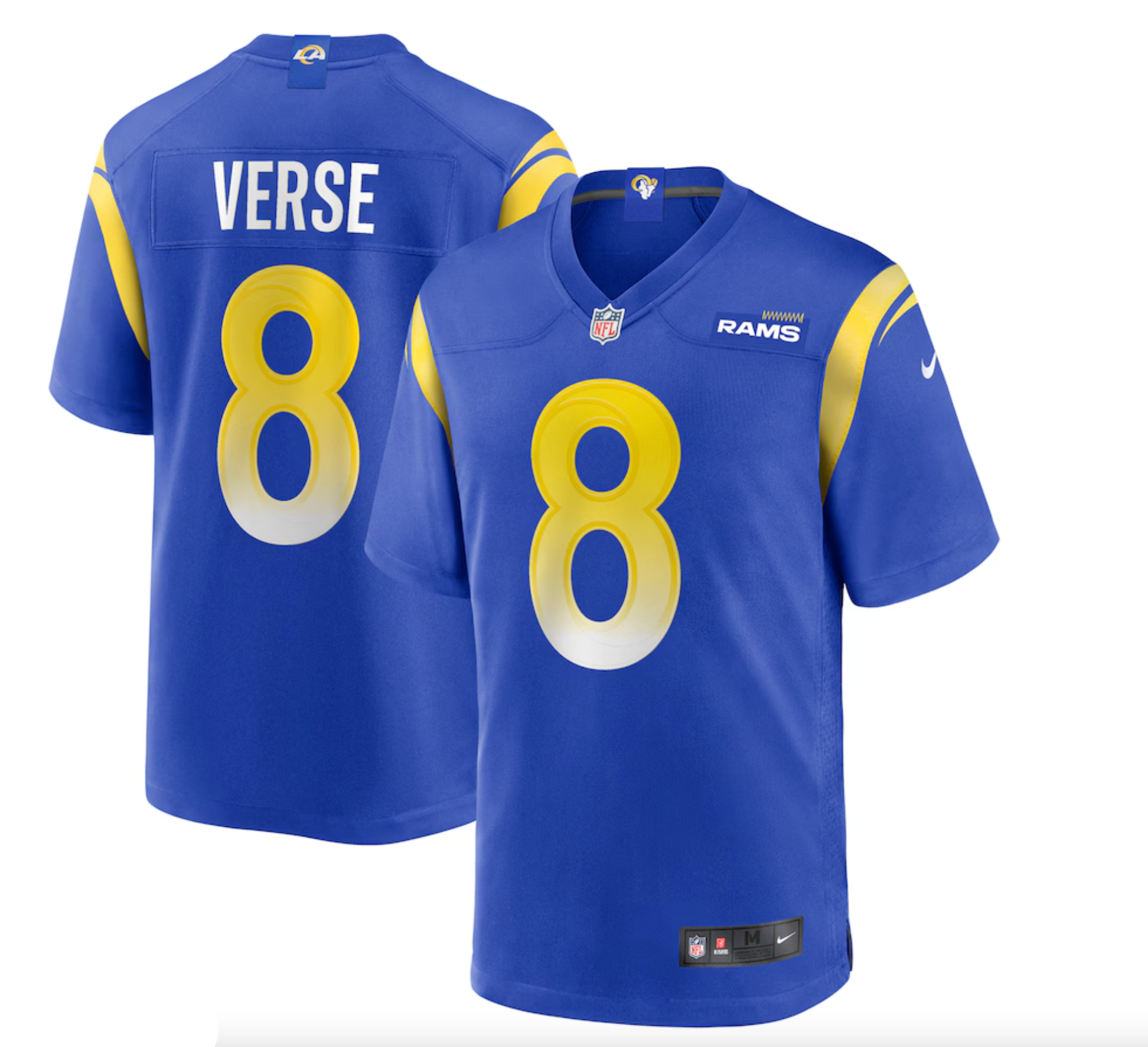 Men's Los Angeles Rams Jared Verse Nike Royal Player Game Jersey