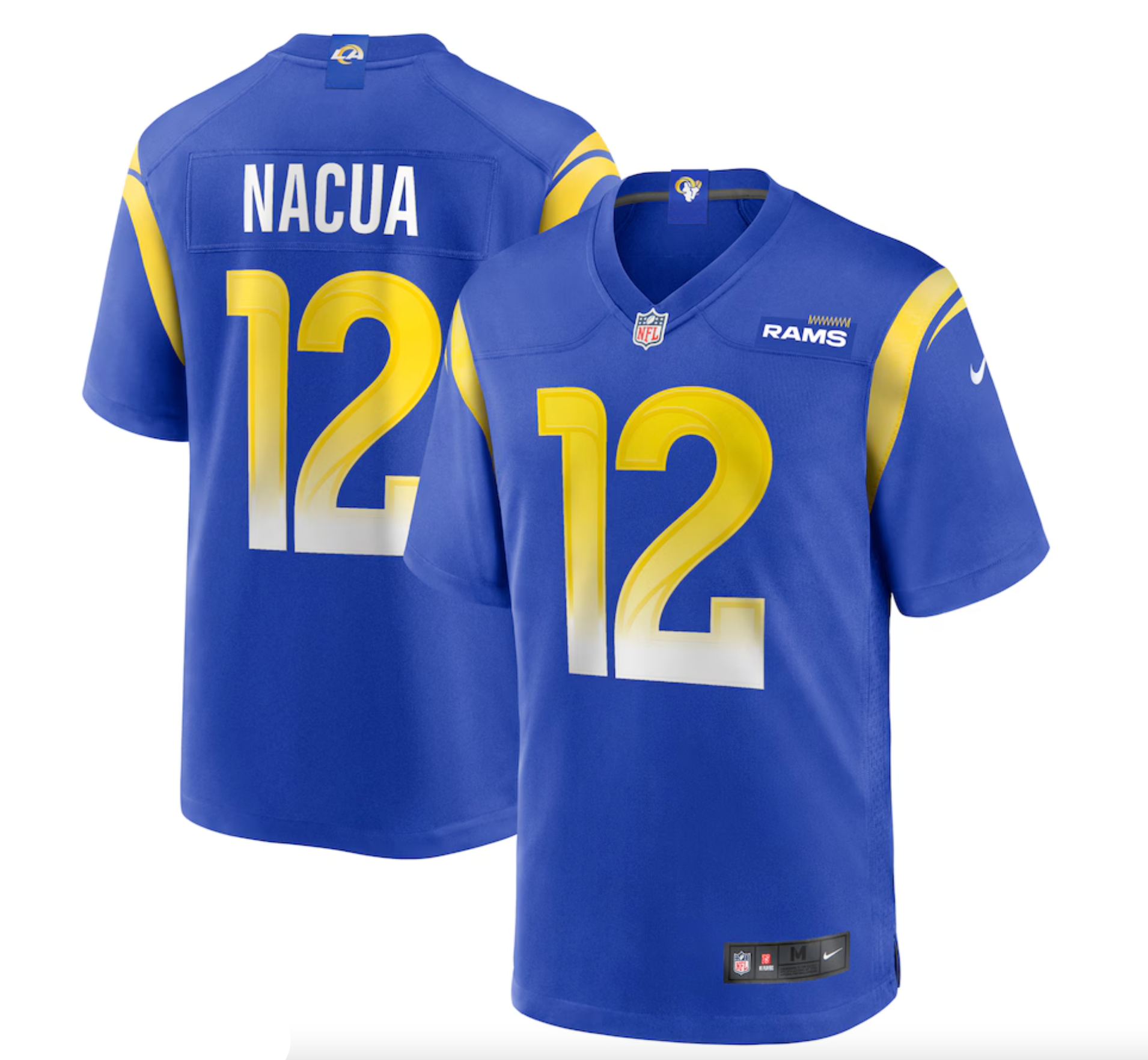 Men's Los Angeles Rams Puka Nacua Nike Royal Game Player Jersey