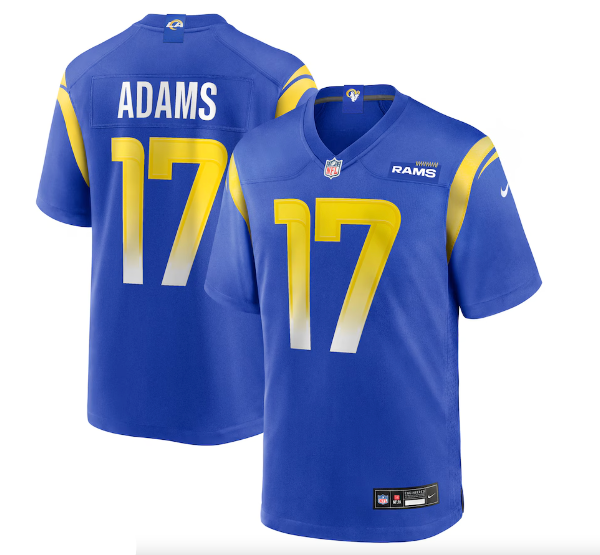 Men's Los Angeles Rams Davante Adams Nike Royal Game Player Jersey