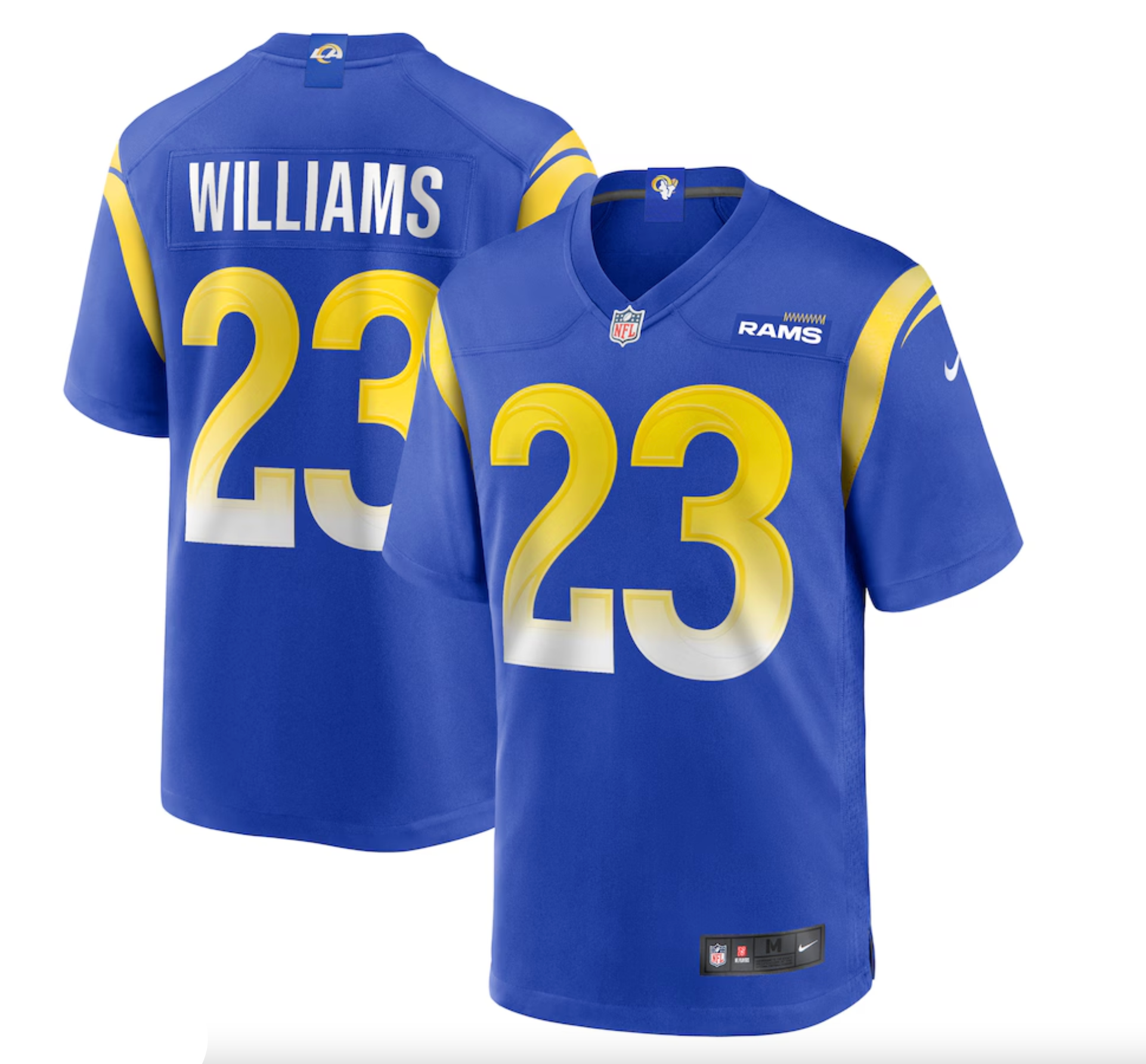 Men's Los Angeles Rams Kyren Williams Nike Royal Game Player Jersey