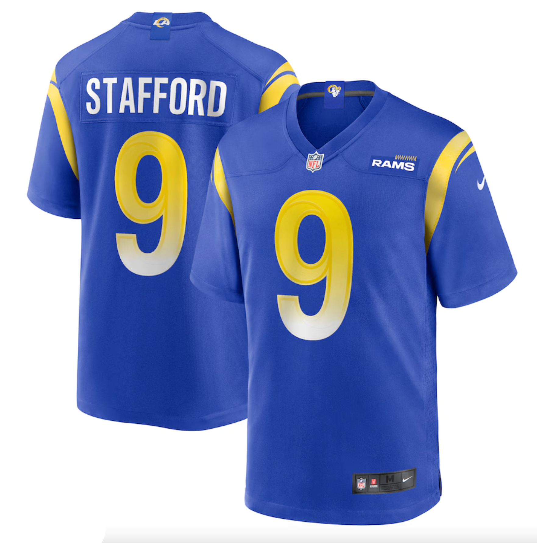 Men's Los Angeles Rams Matthew Stafford Nike Royal Player Game Jersey