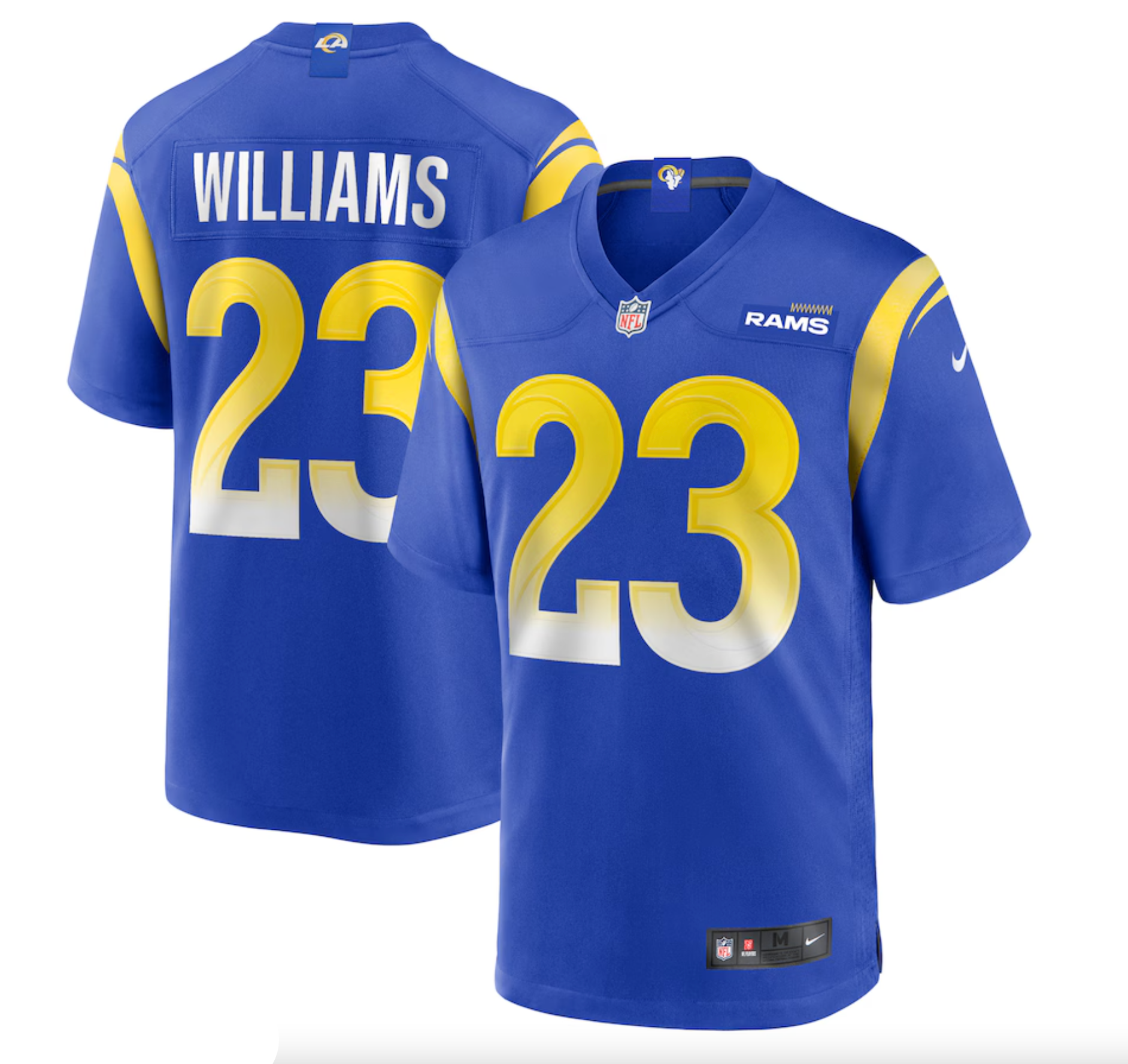 Men's Los Angeles Rams Kyren Williams Nike Royal Game Player Jersey