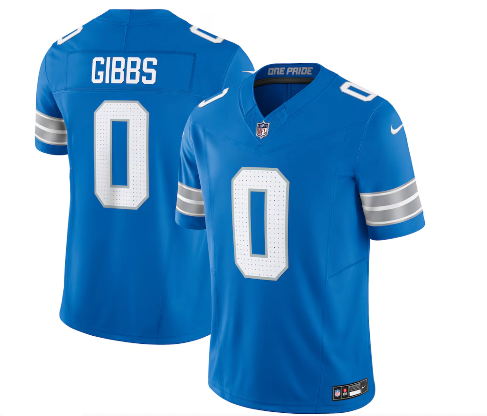 Men's Detroit Lions Jahmyr Gibbs Nike Blue Vapor F.U.S.E. Limited Jersey