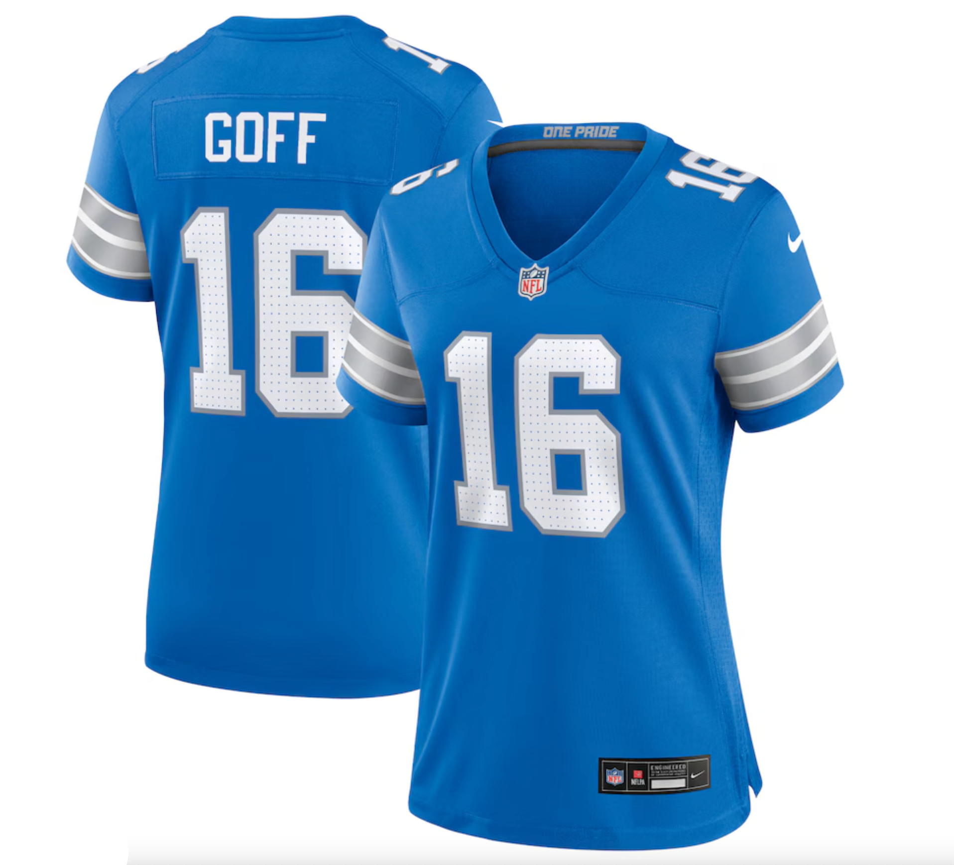 Women's Detroit Lions Jared Goff Nike Blue Game Jersey