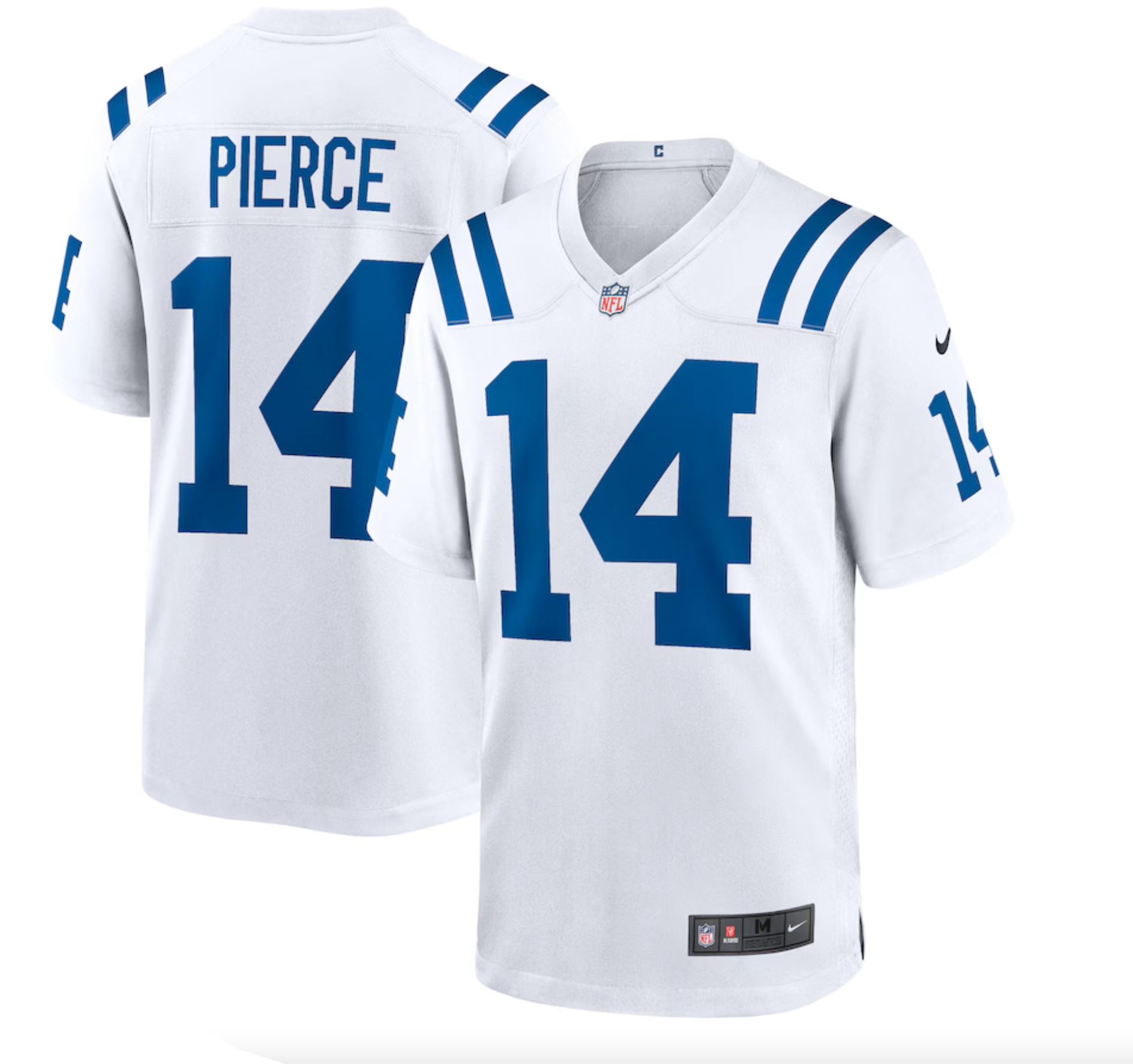 Men's Indianapolis Colts Alec Pierce Nike White Away Game Player Jersey