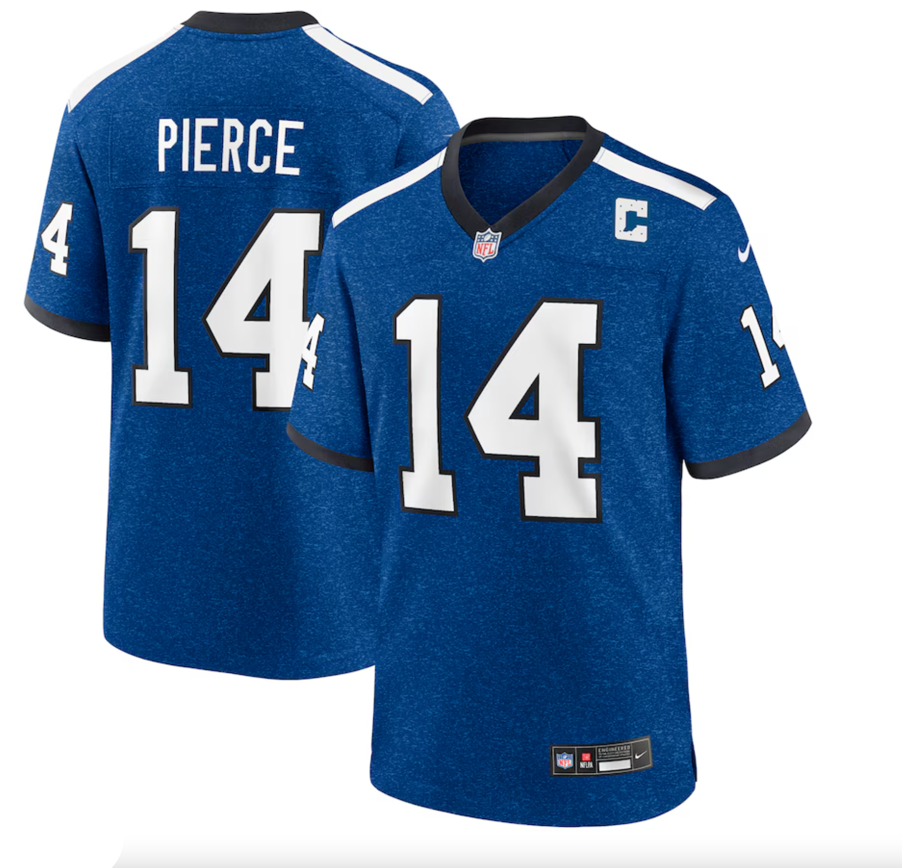 Men's Indianapolis Colts Alec Pierce Nike Blue Alternate Game Jersey