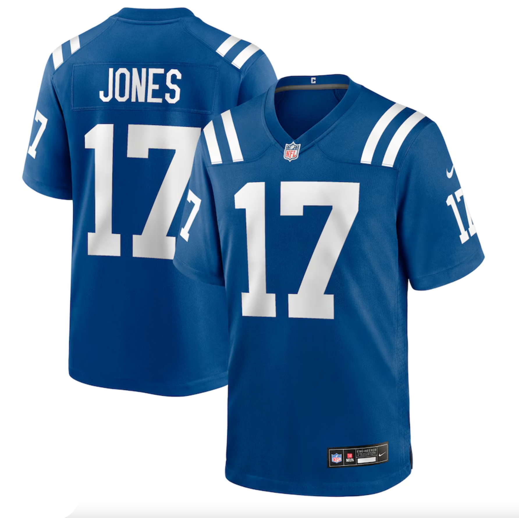 Men's Indianapolis Colts Daniel Jones Nike Royal Team Game Jersey