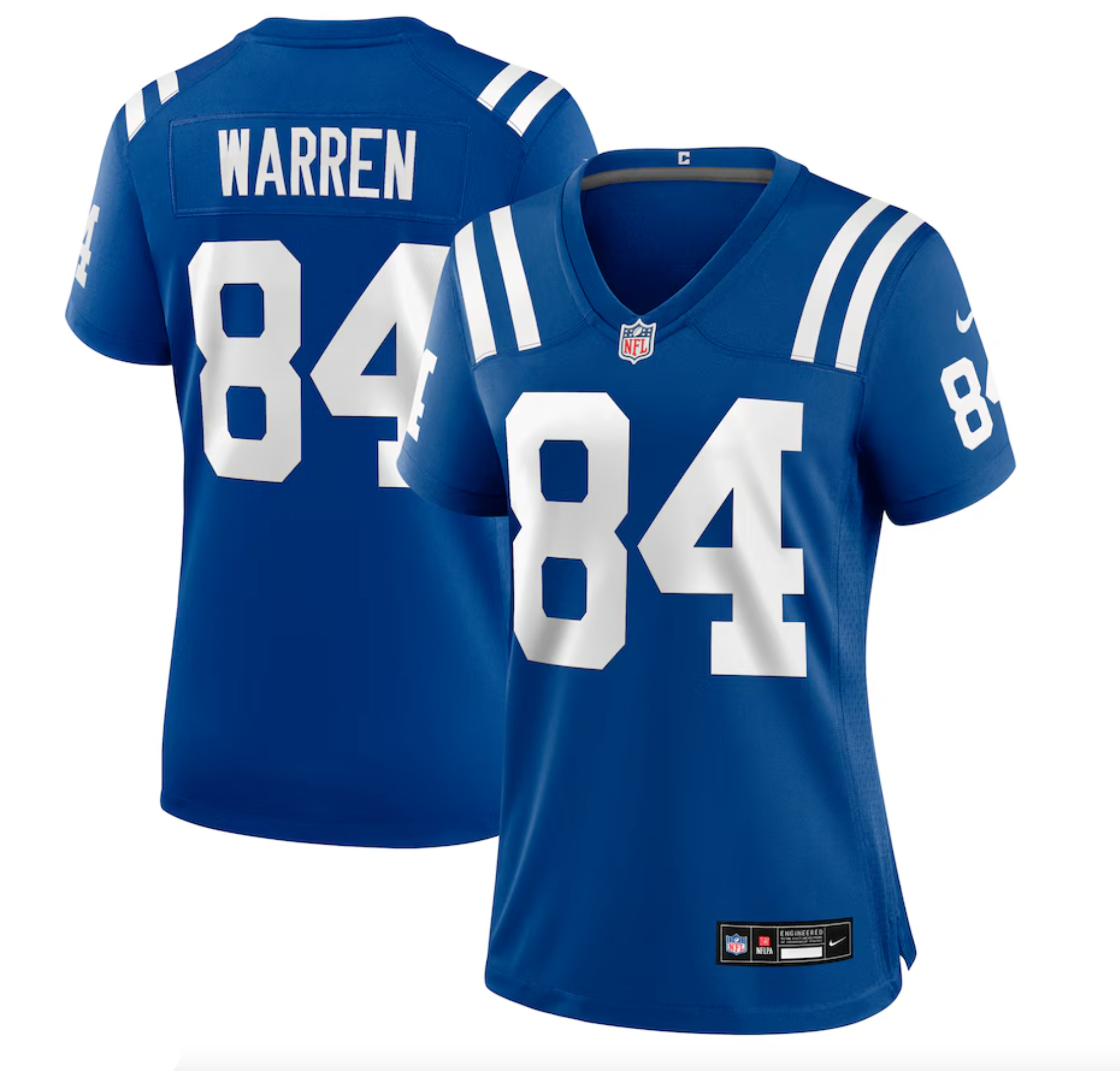 Women's Indianapolis Colts Tyler Warren Nike Royal Game Jersey
