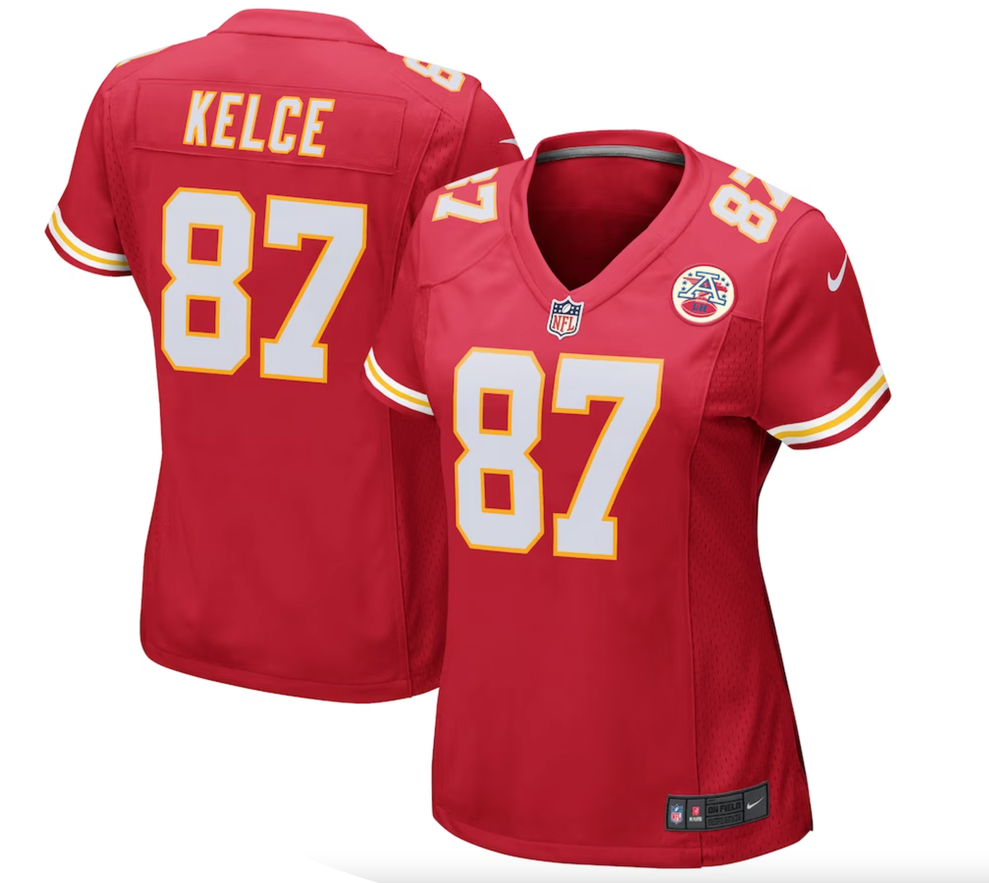 Women's Nike Travis Kelce Red Kansas City Chiefs Game Jersey