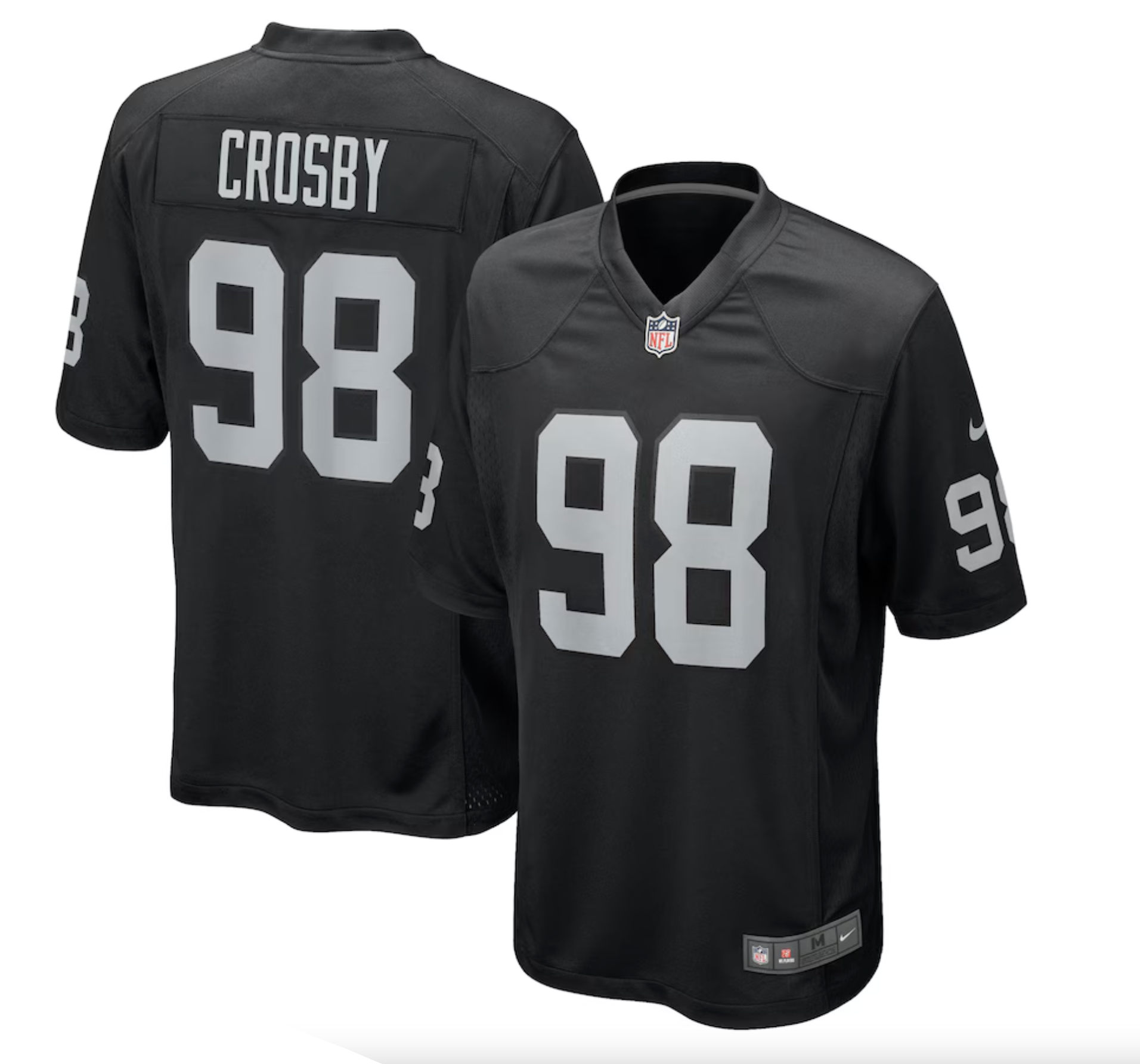 Men's Las Vegas Raiders Maxx Crosby Nike Black Game Jersey