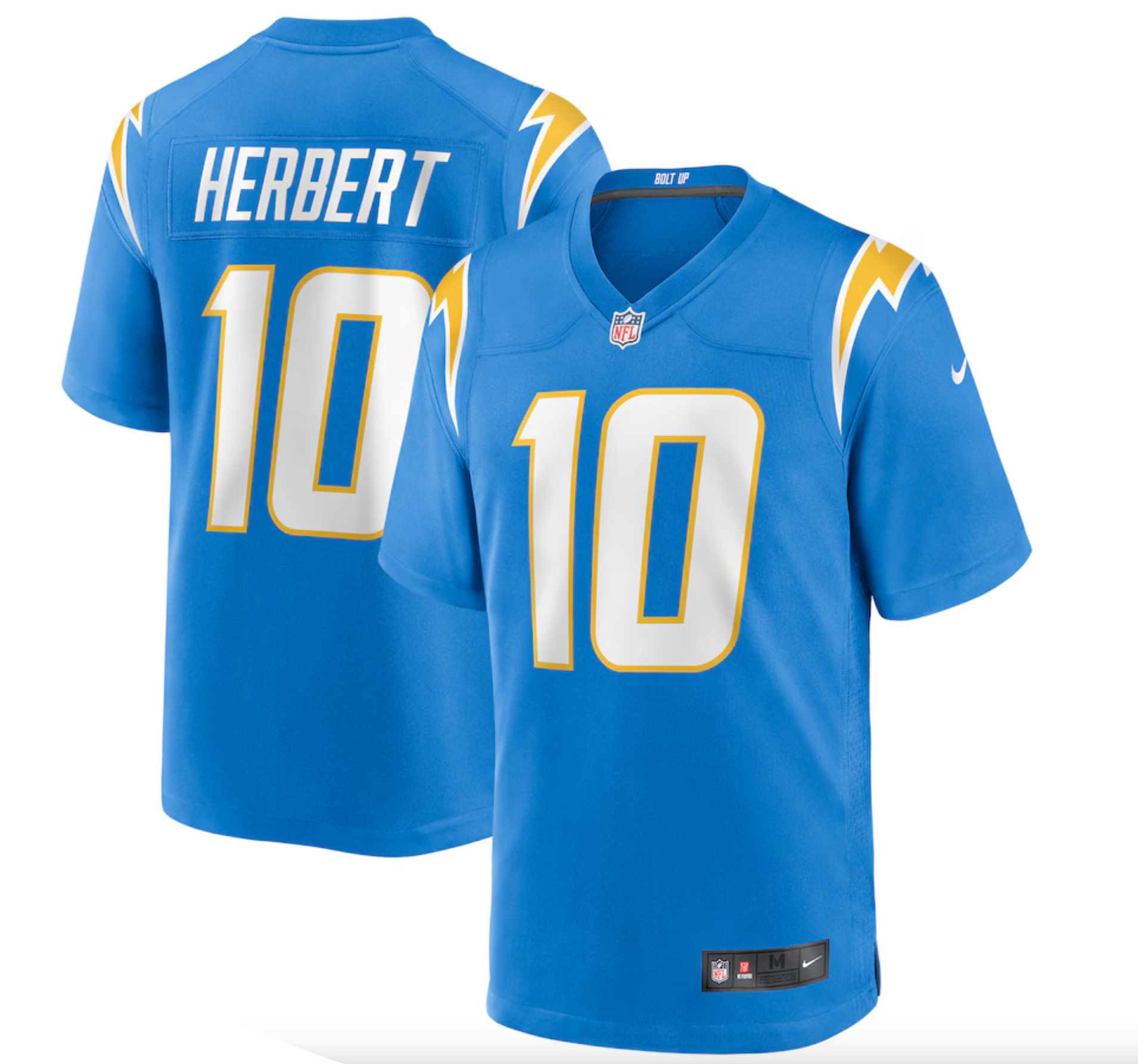 Men's Los Angeles Chargers Justin Herbert Nike Powder Blue Player Game Jersey